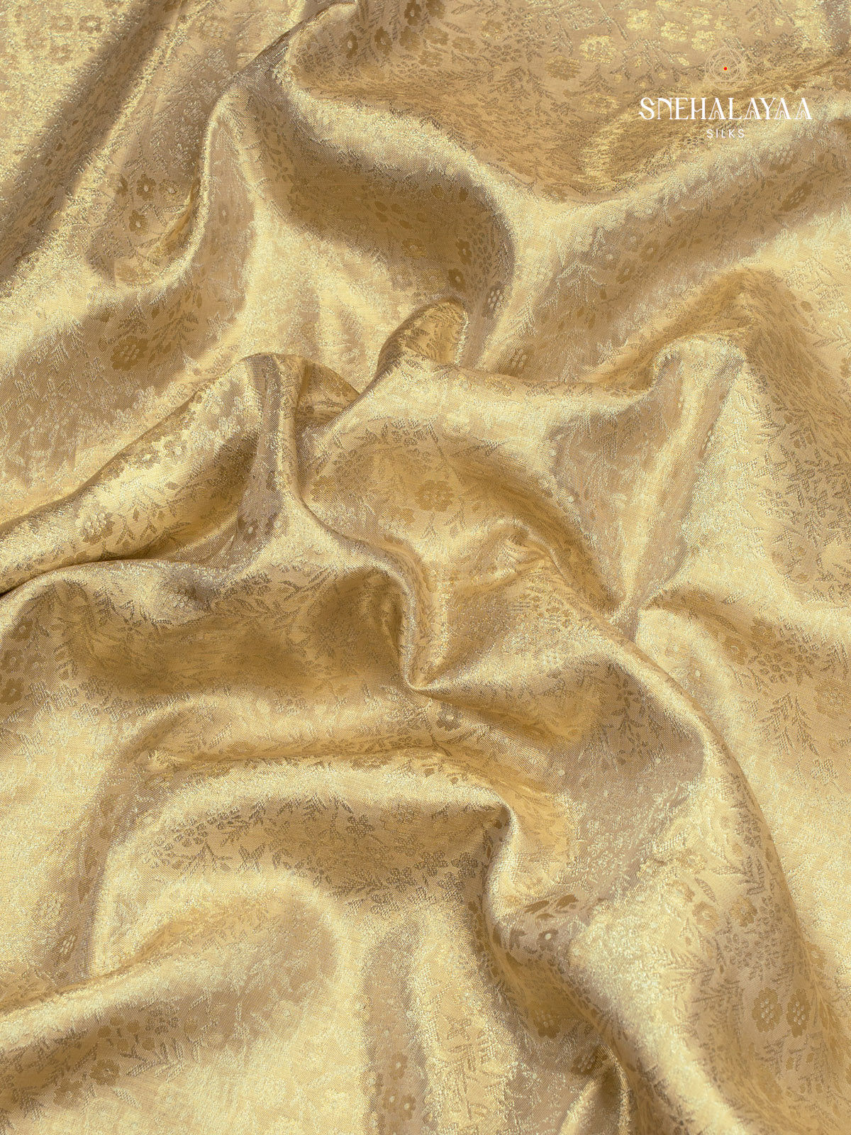 Cream Tissue Kanjivaram Silk Saree