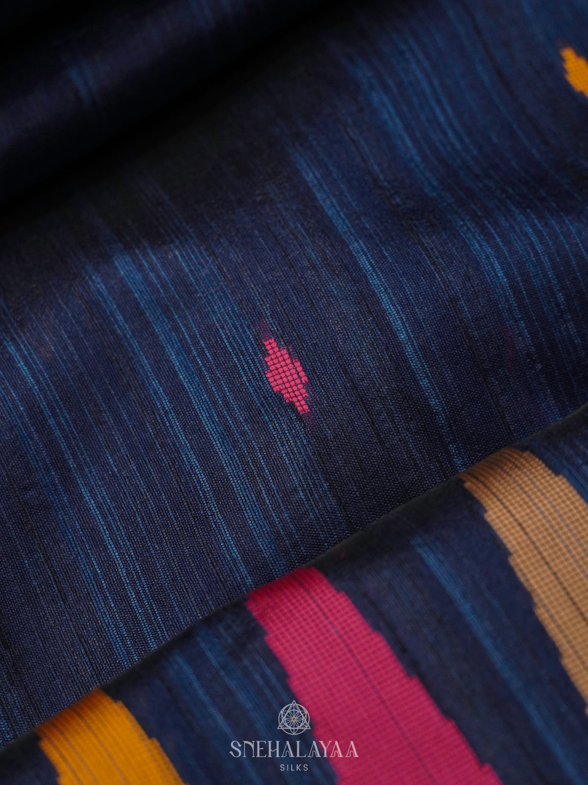 Blue Munga Tussar Saree