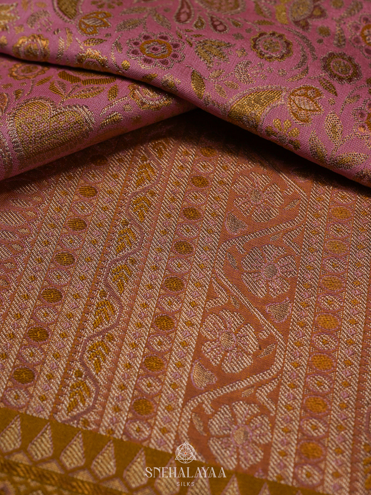 Pink Kanjivaram Silk Saree