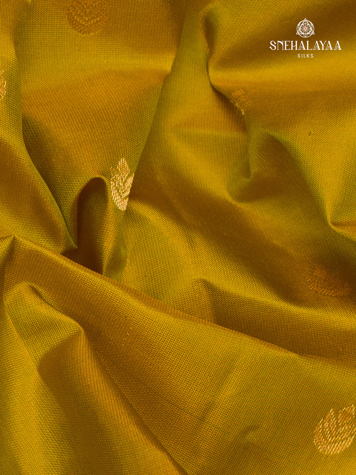 Mustard Yellow Kanjivaram Silk Saree