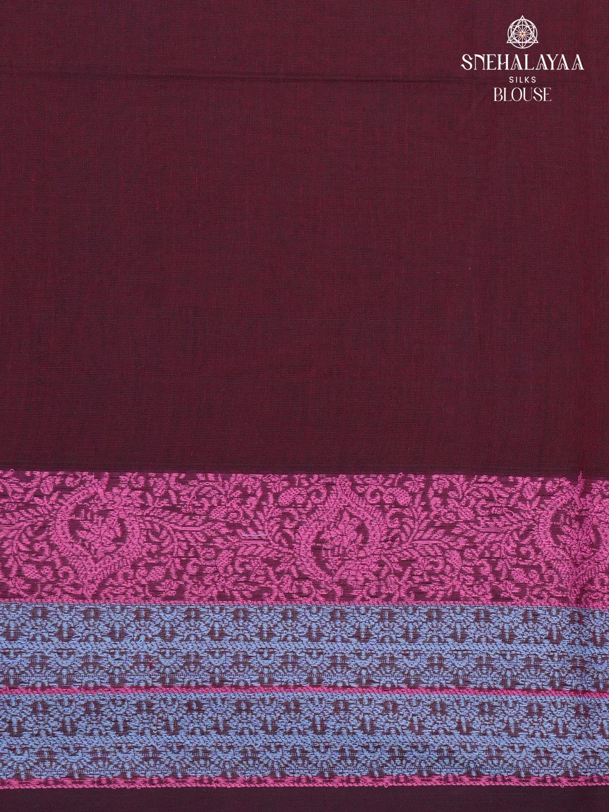 Magenta Handloom Cotton Saree