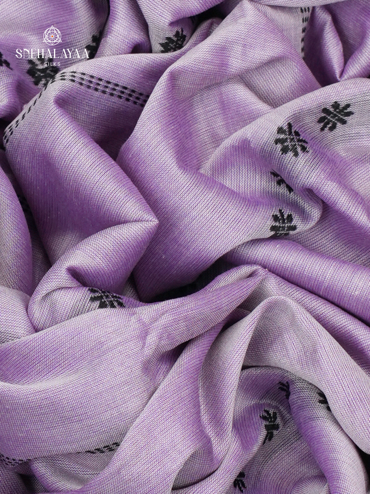 Lilac Narayanpet Cotton Saree