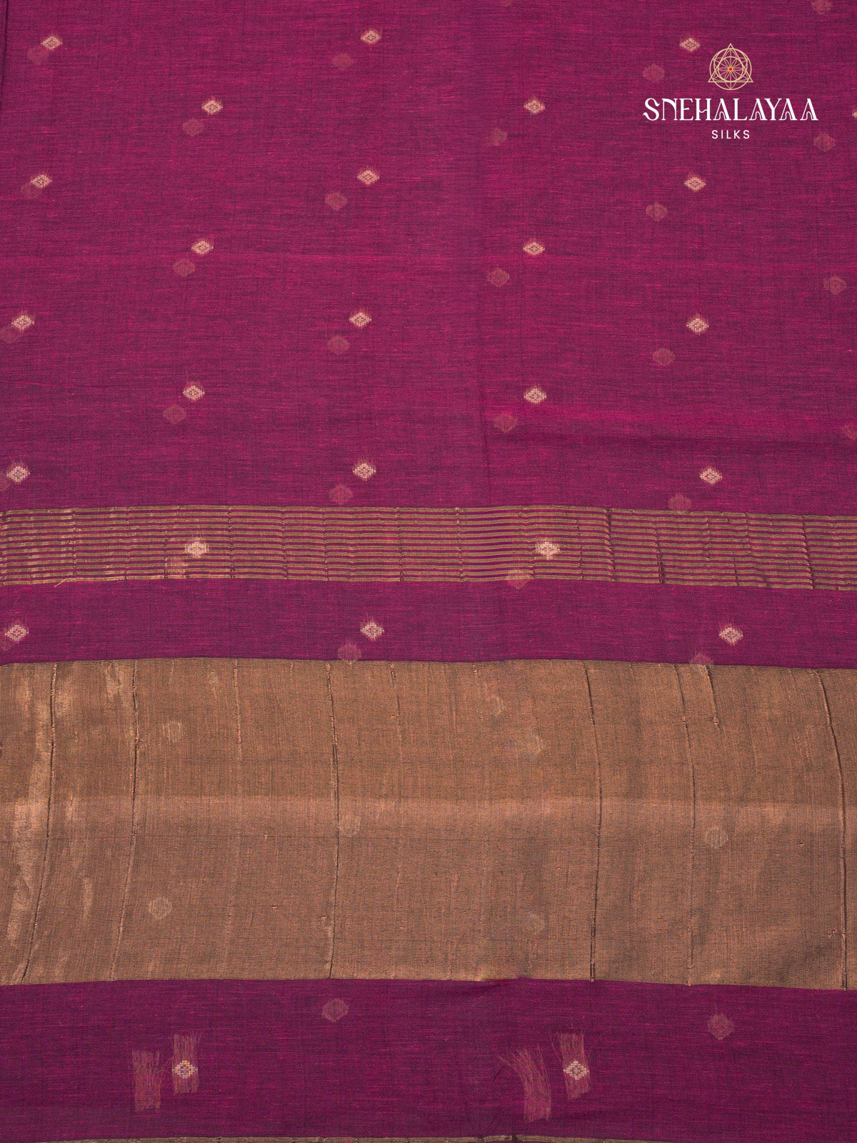 Purple Sambalpuri Cotton Saree