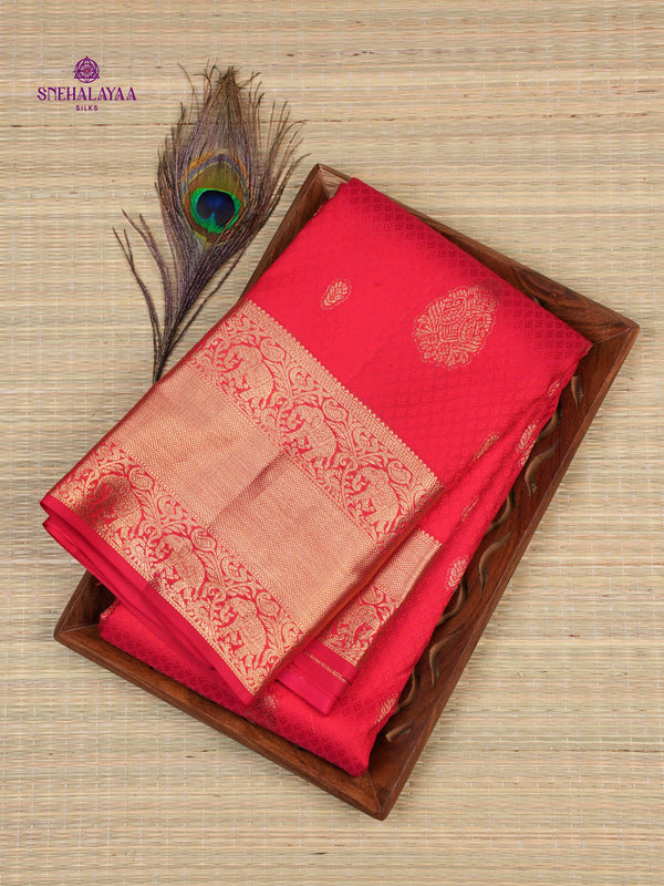 Red Kanjivaram Silk Saree