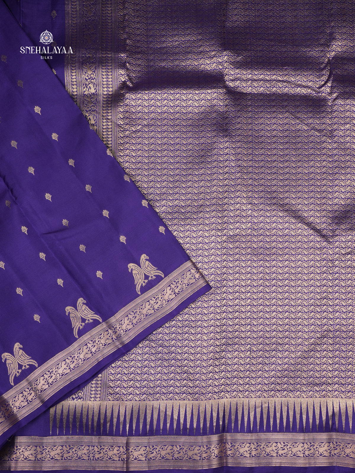 Rich Blue Kanjivaram Silk Saree