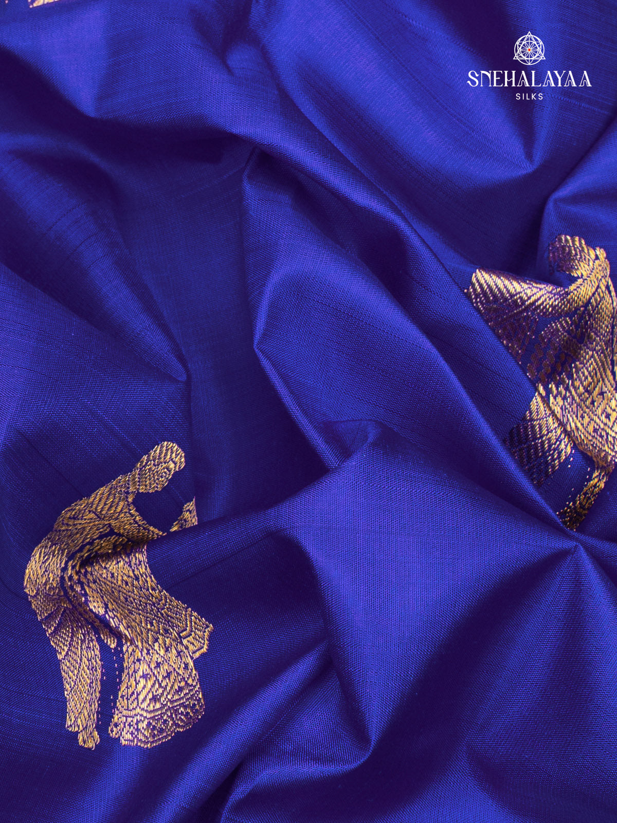 Navy Blue Kanjivaram Silk Saree