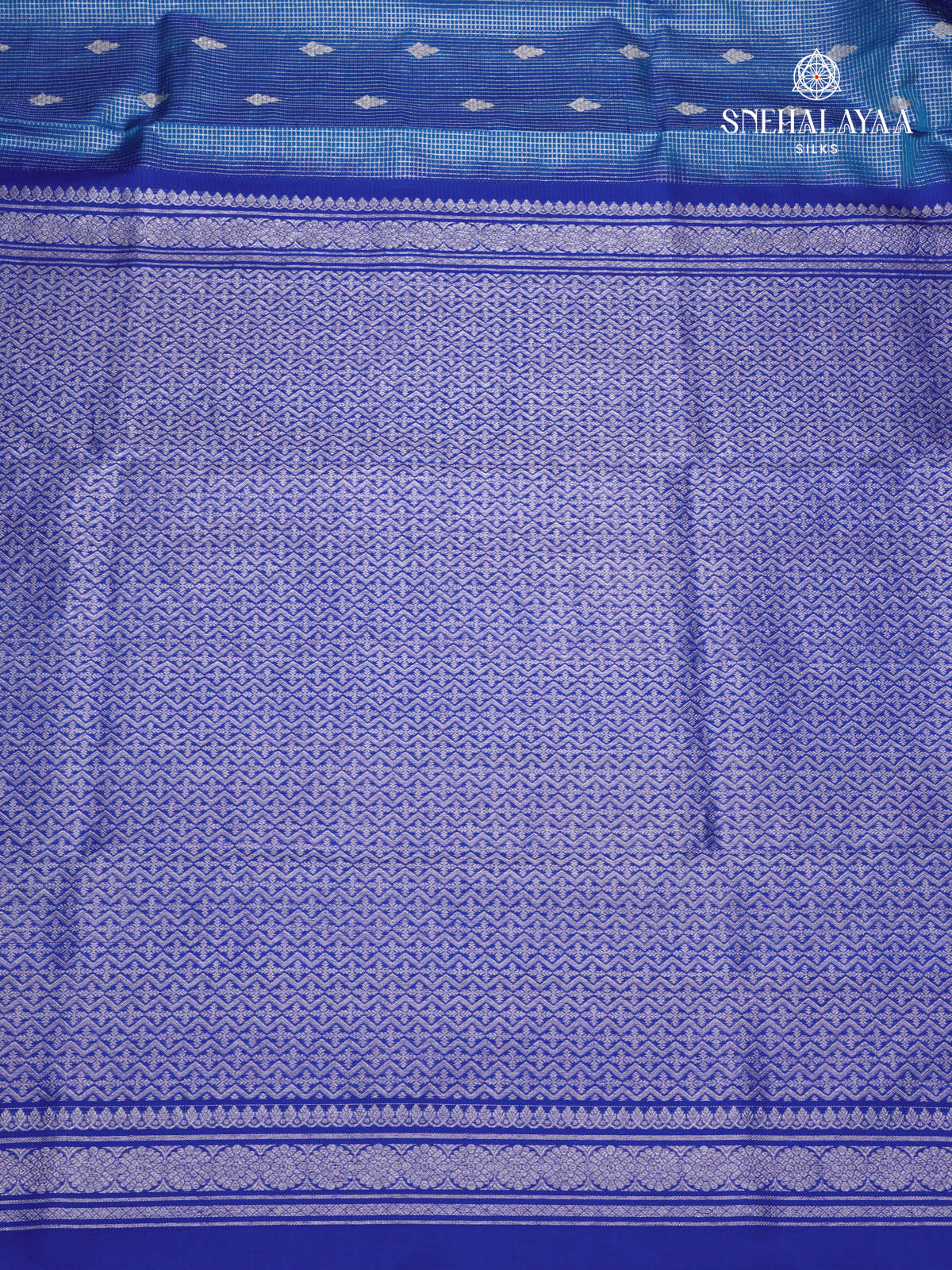 Blue Venkatagiri Silk Saree