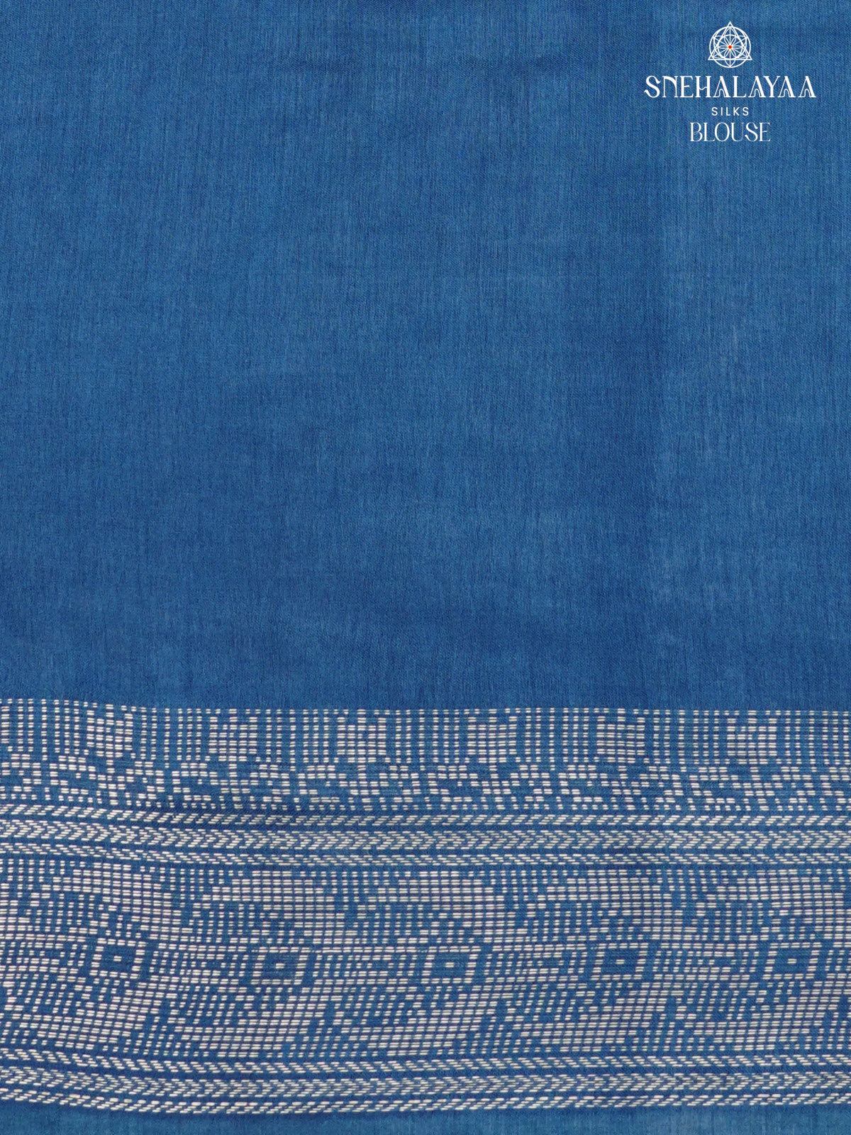 Navy Blue Bamboo Silk Saree