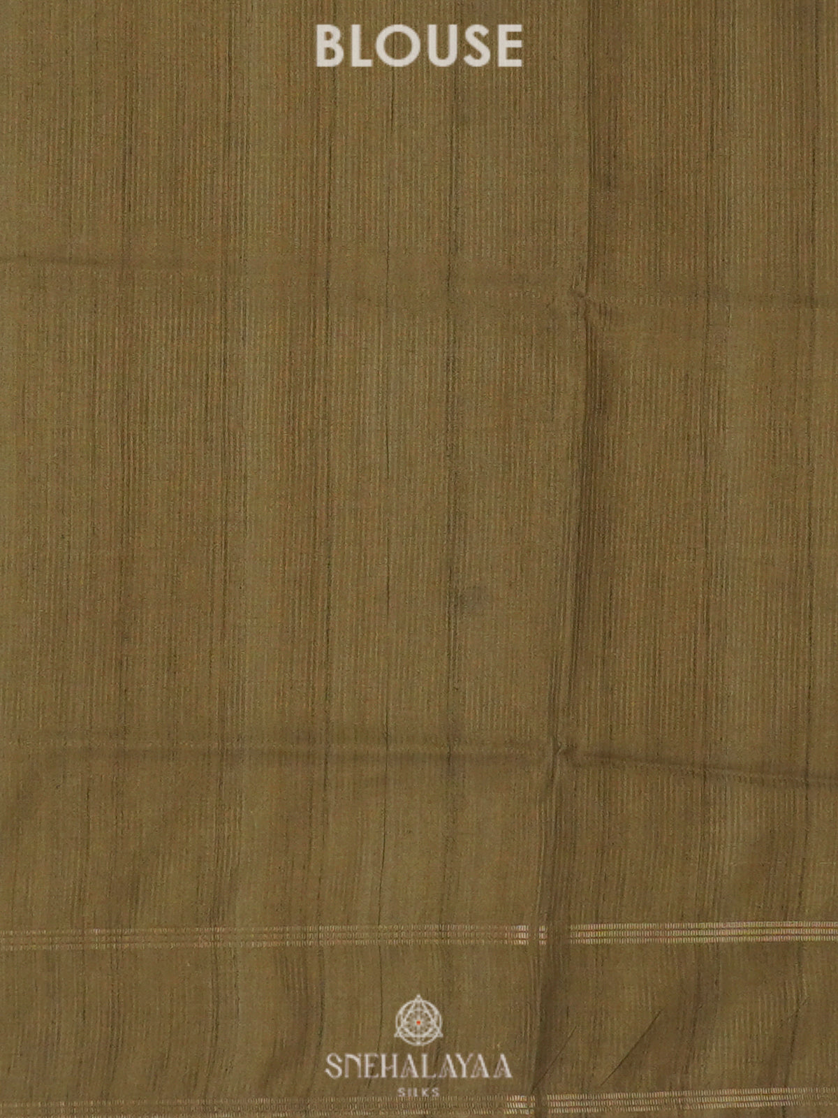Olive Green Tussar Saree
