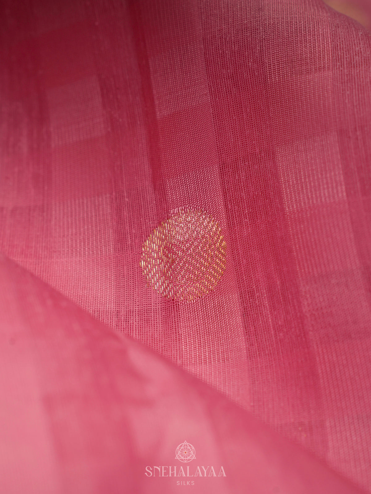 Pink Kanchi Linen Silk Saree
