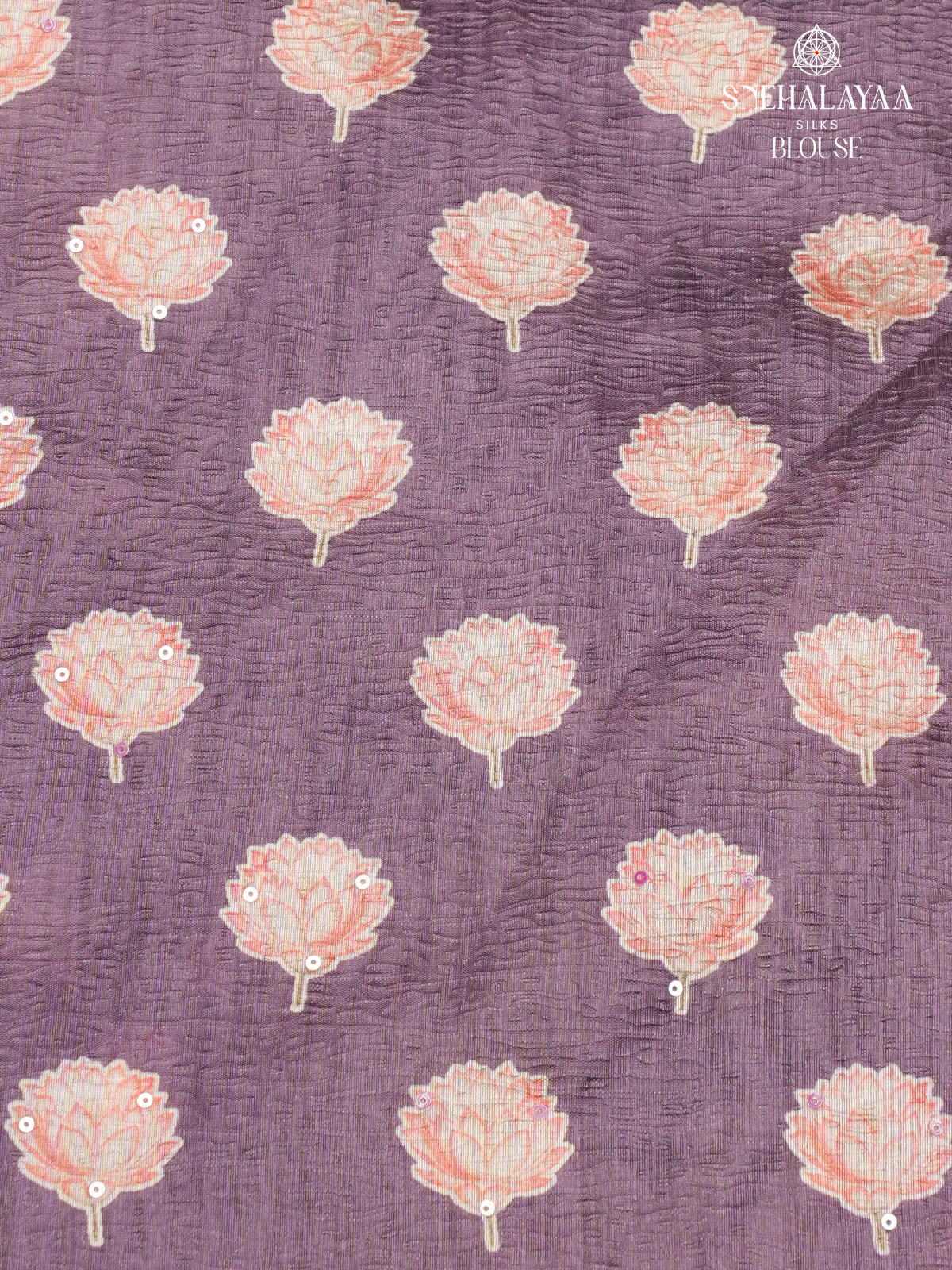 Lavender Crush Embroidery Saree