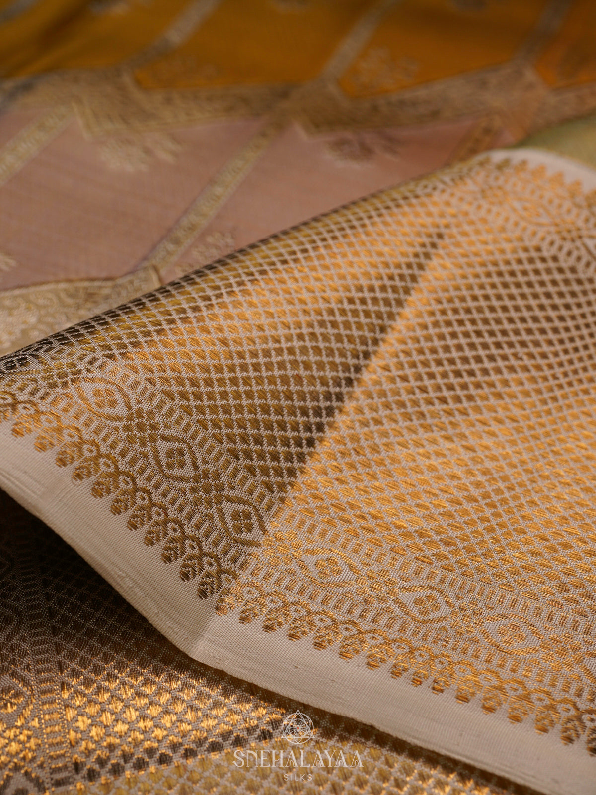Yellow Kanjivaram Silk Saree