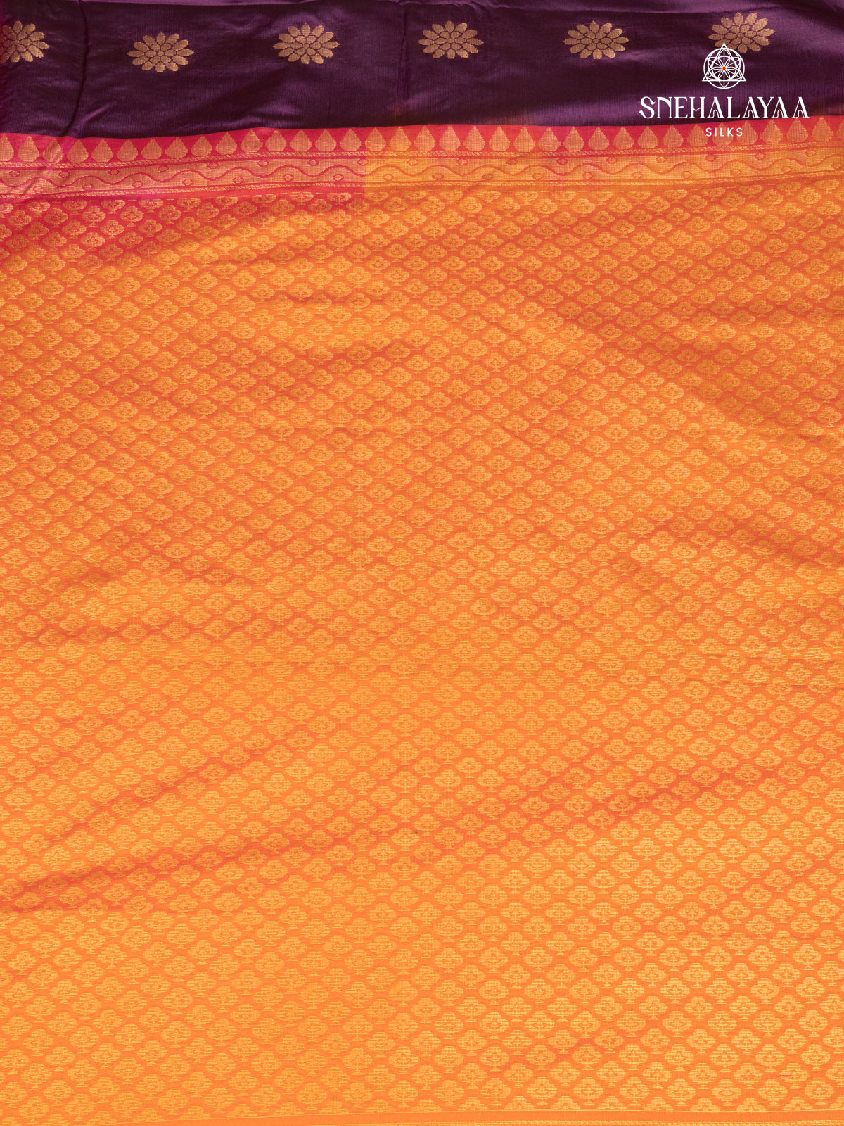 Magenta Gadwal Silk Saree