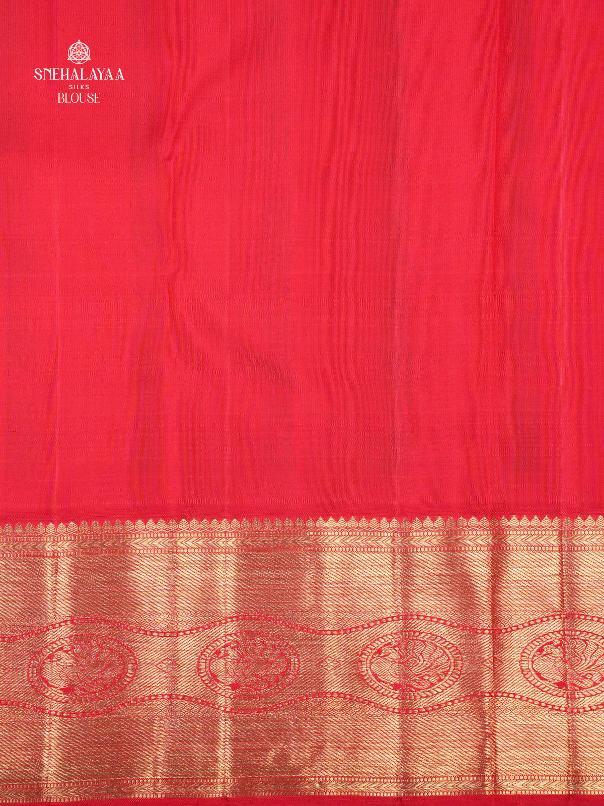 Red Kanjivaram silk saree
