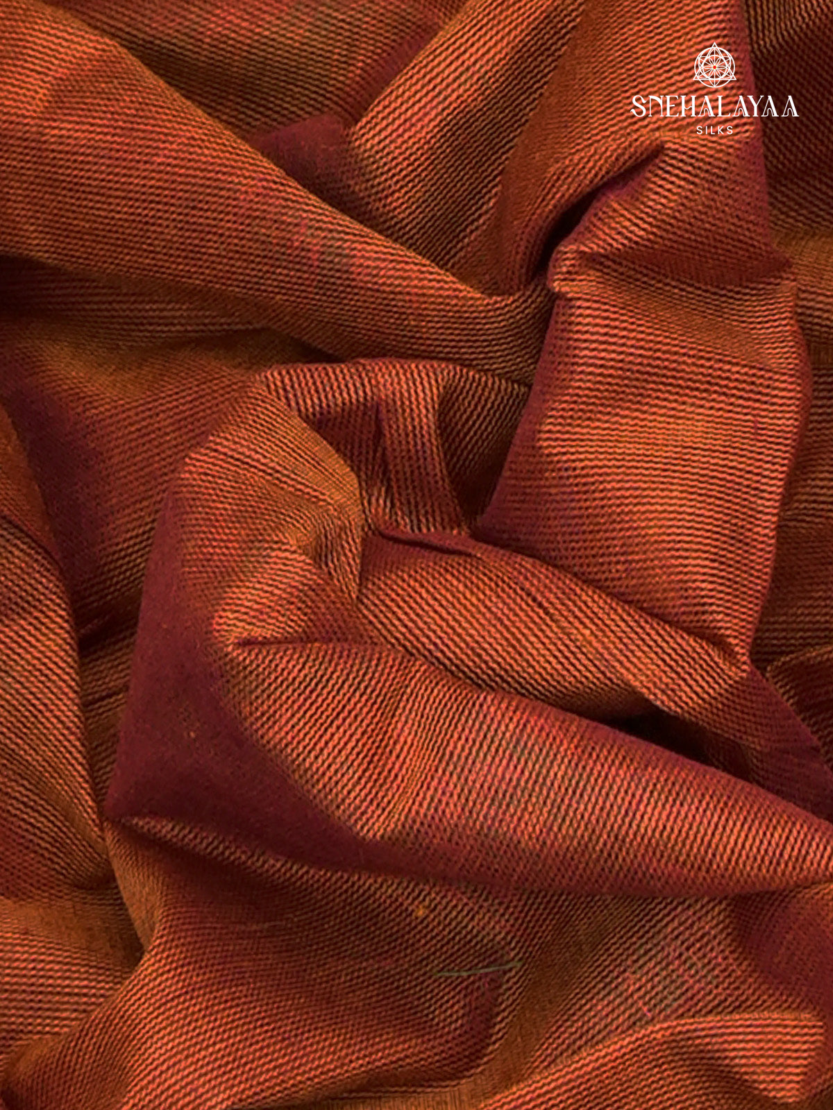 Brown Handloom Cotton Saree