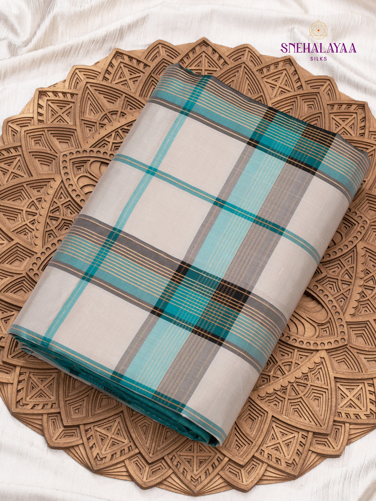 White Kanjivaram Soft Silk Saree