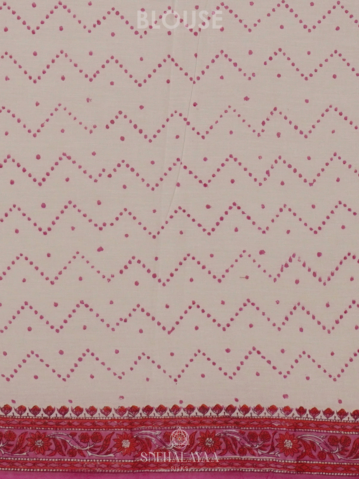 White Jaipur Cotton Saree