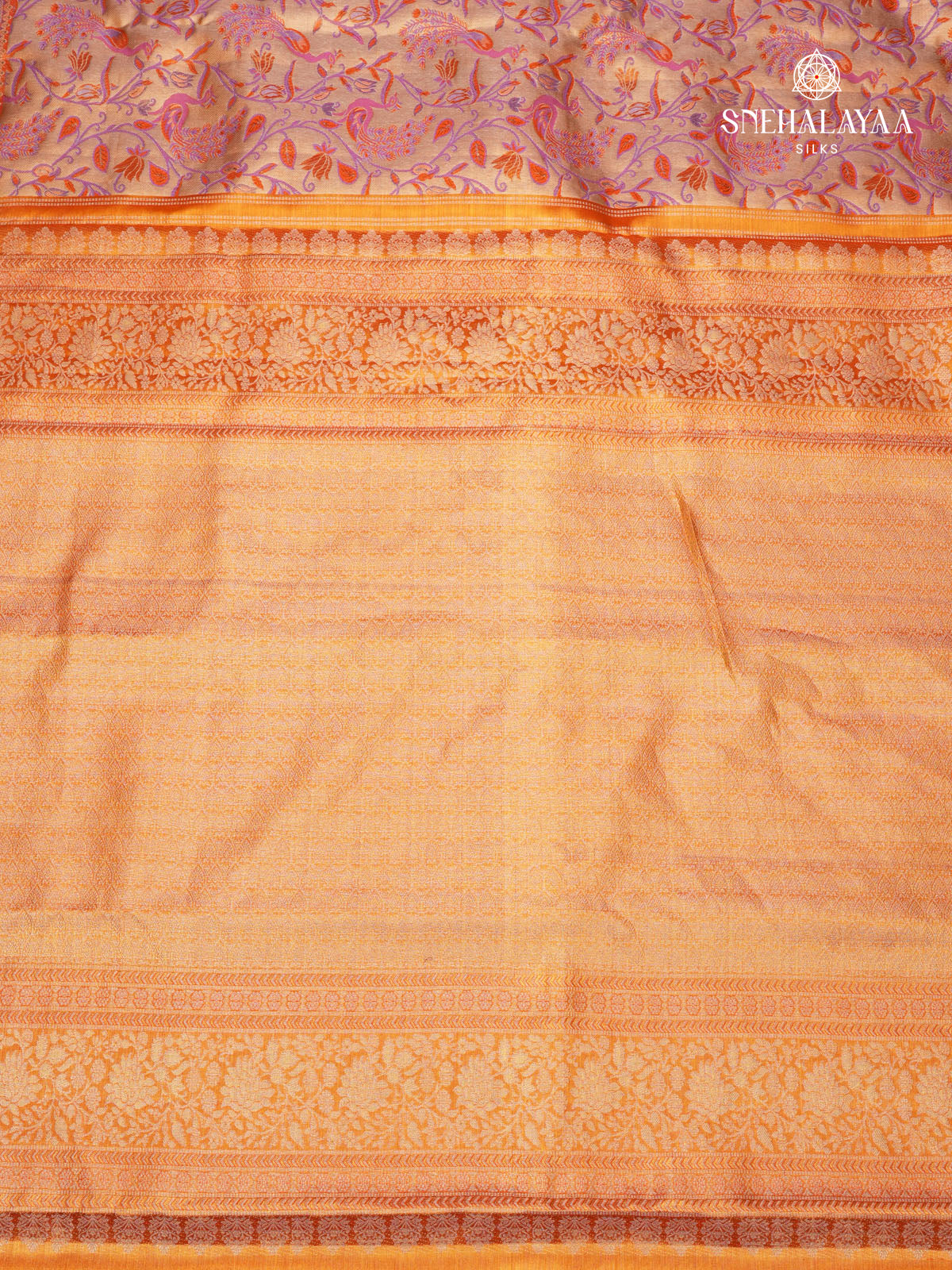 Golden Kanjivaram Tissue Saree