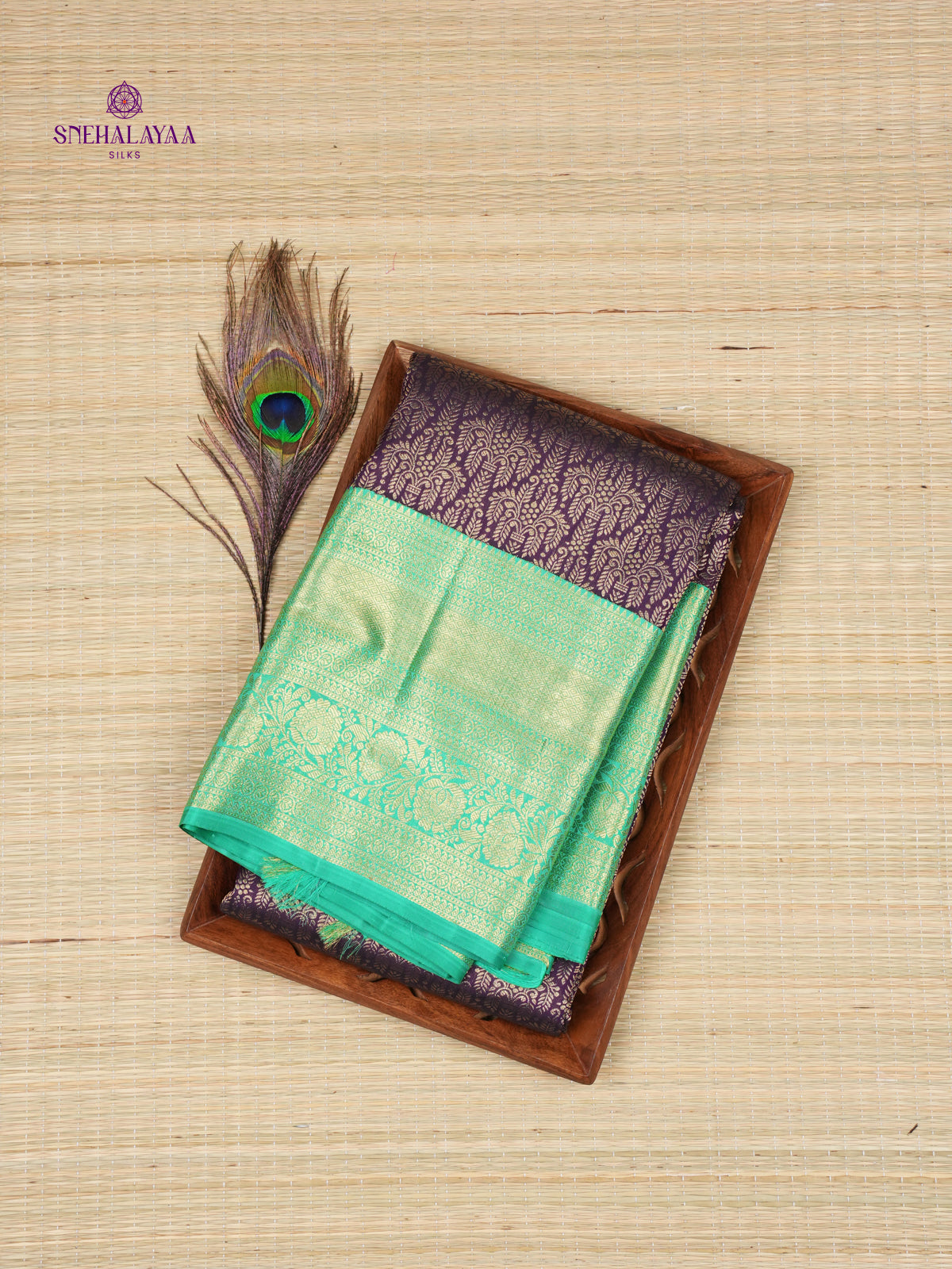 Purple Kanjivaram Silk Saree