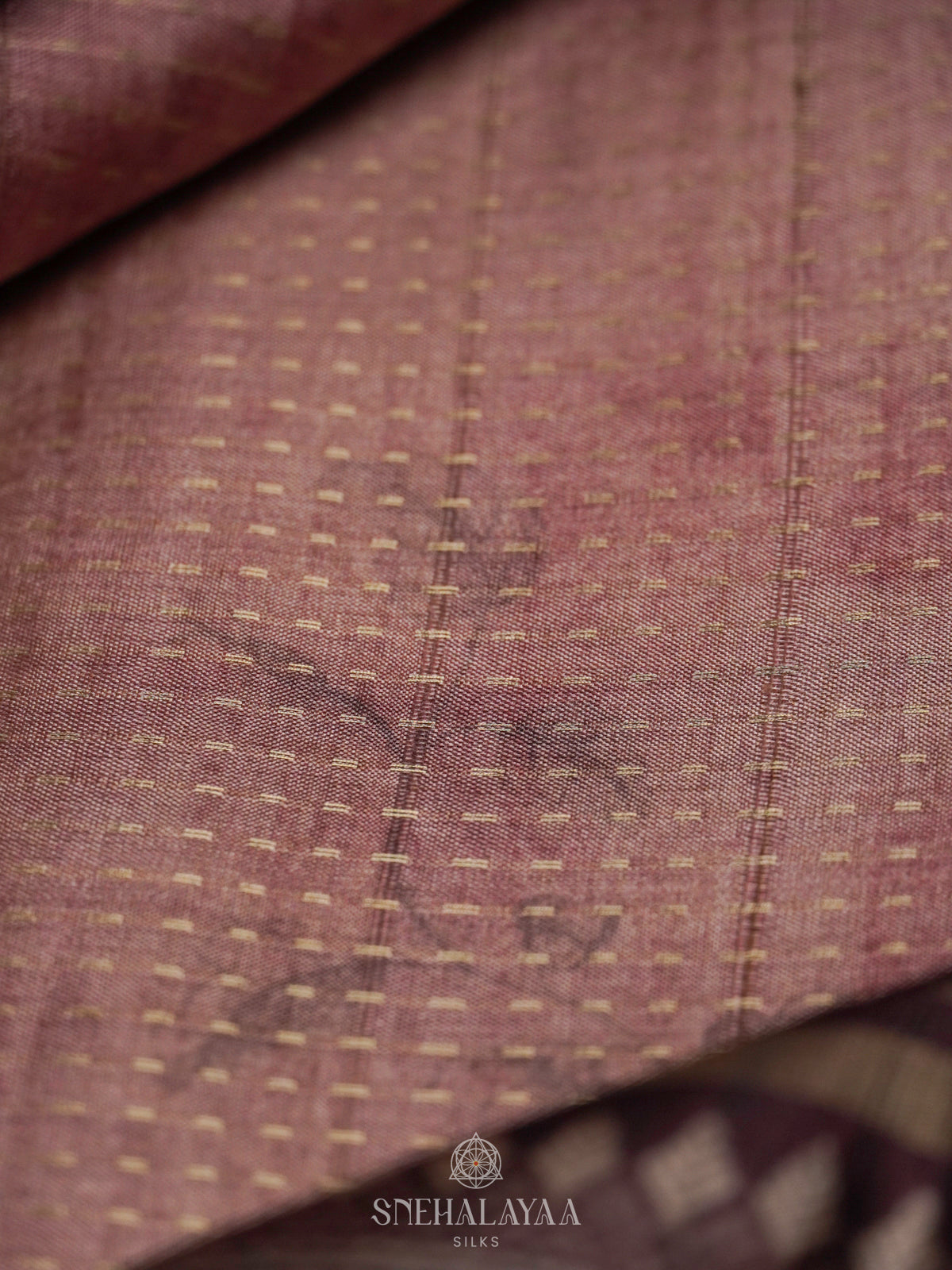 Mauve Tussar Saree