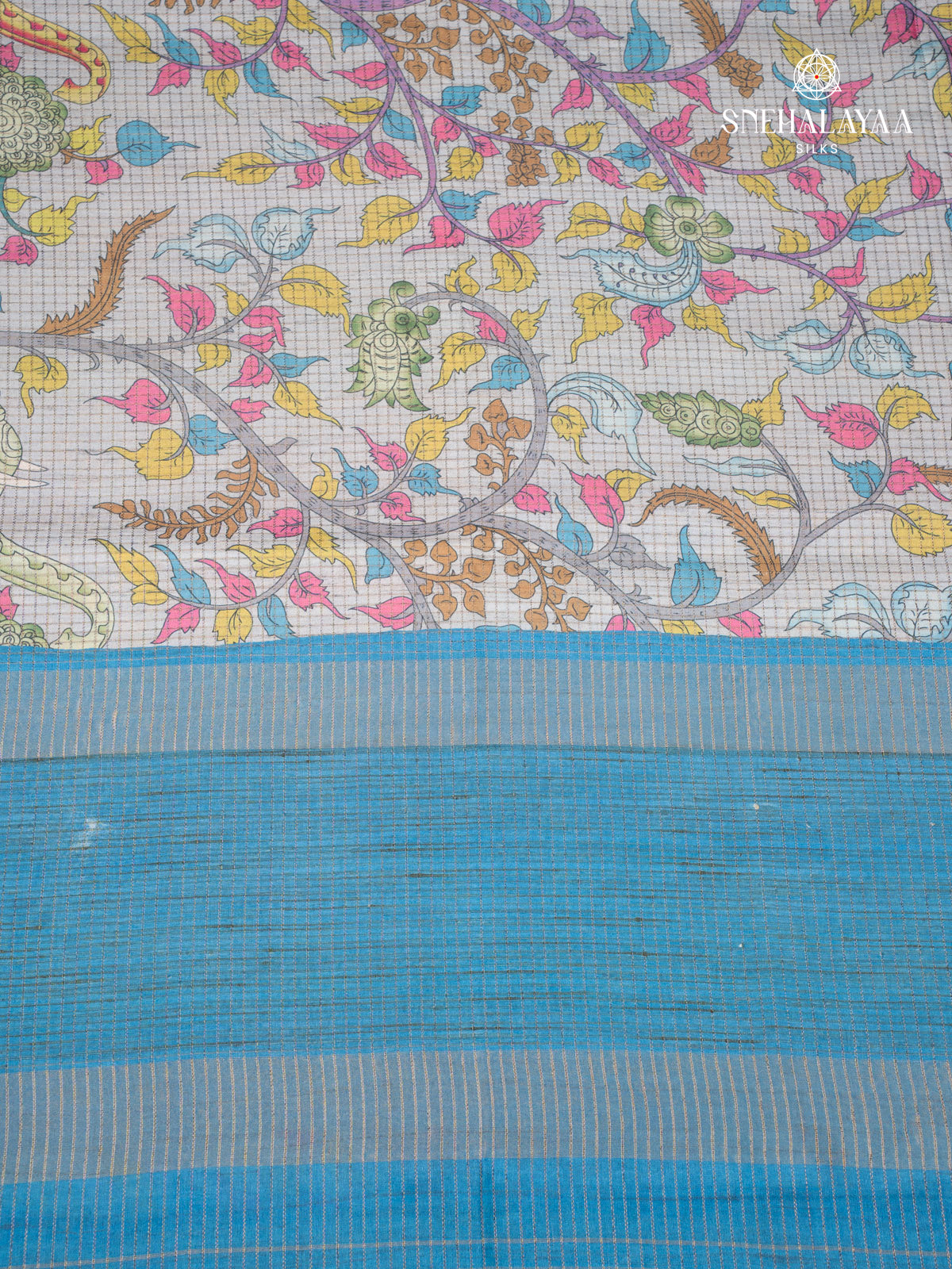 Off White Tussar Saree