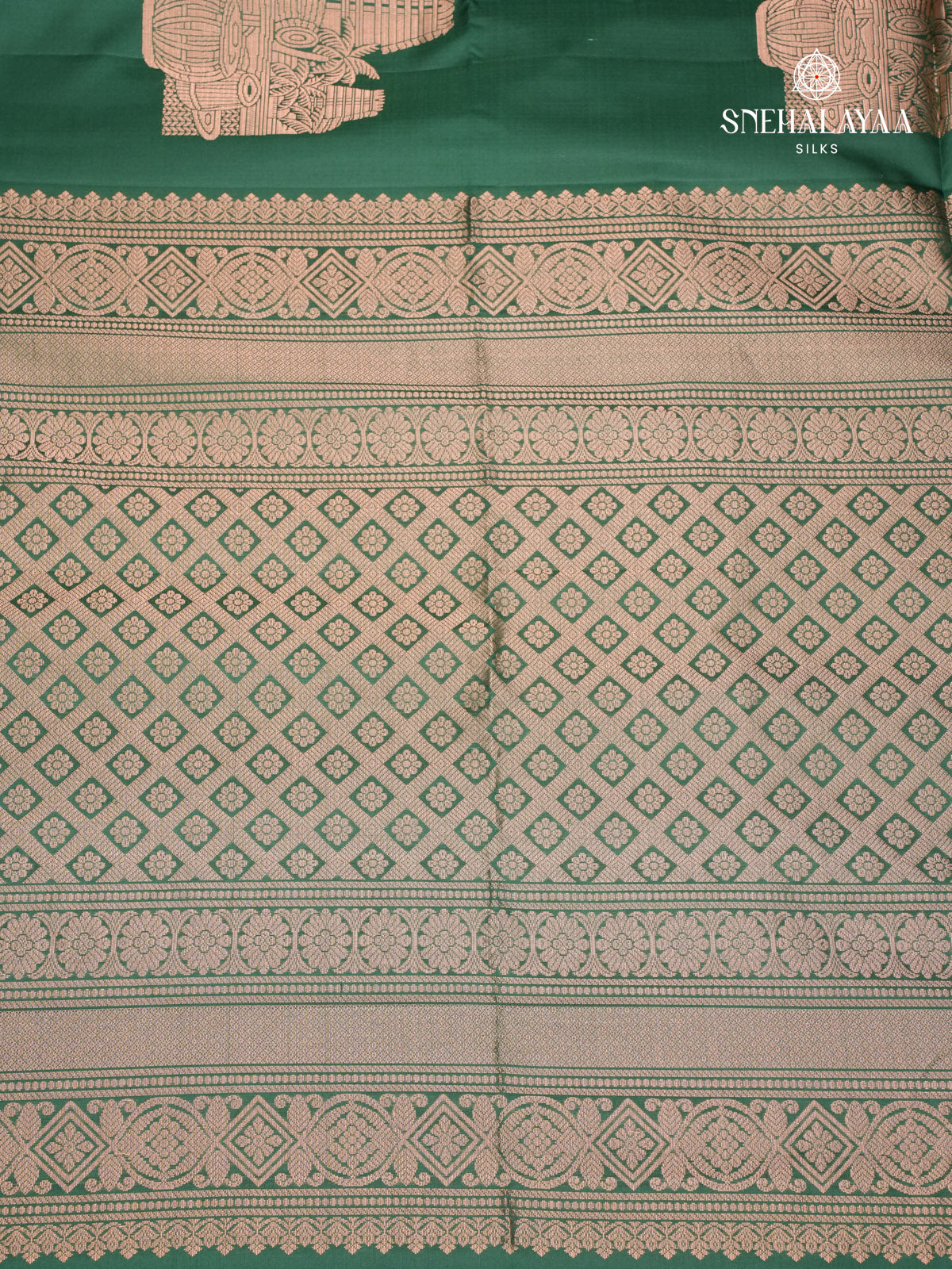 Green Kanjivaram Soft Silk Saree