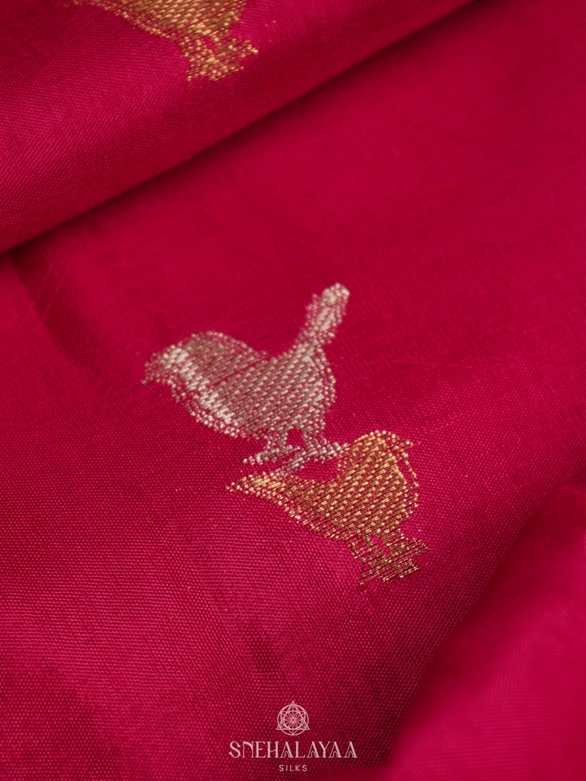 Pink Banaras Silk Saree