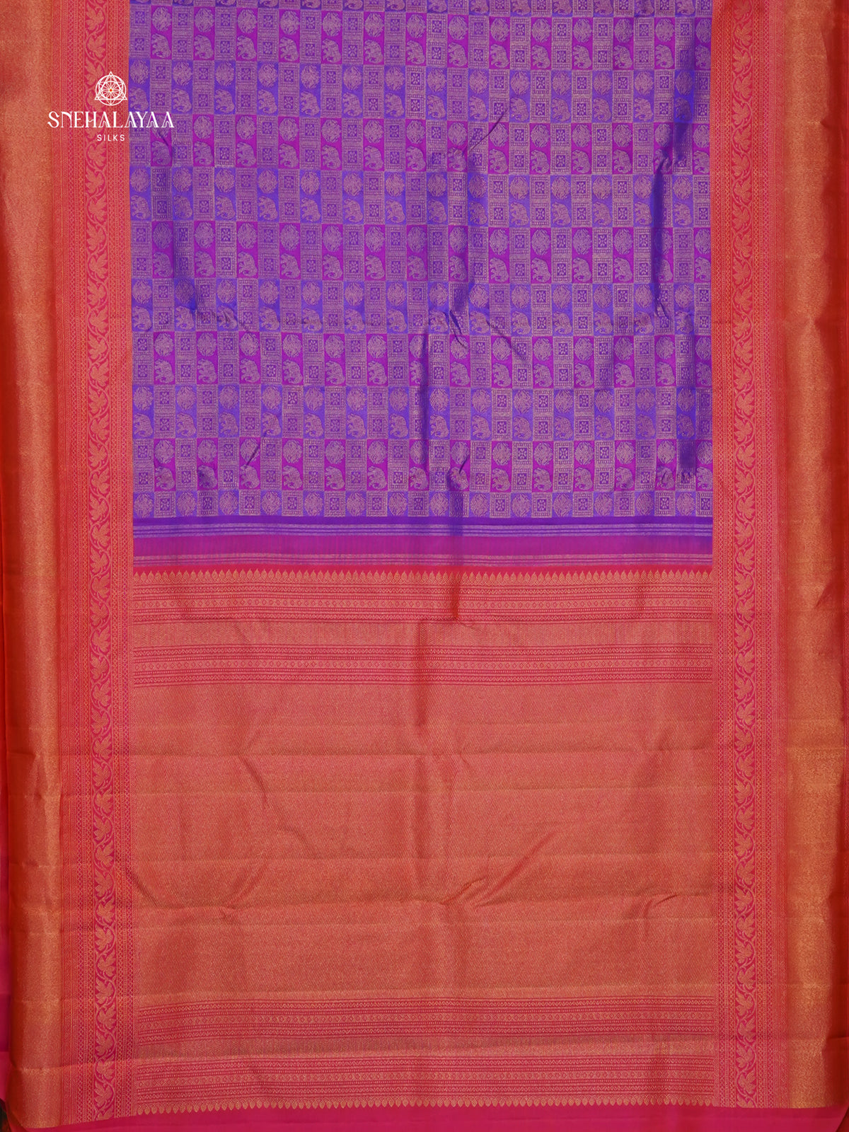 Purple Kanjivaram Silk Saree