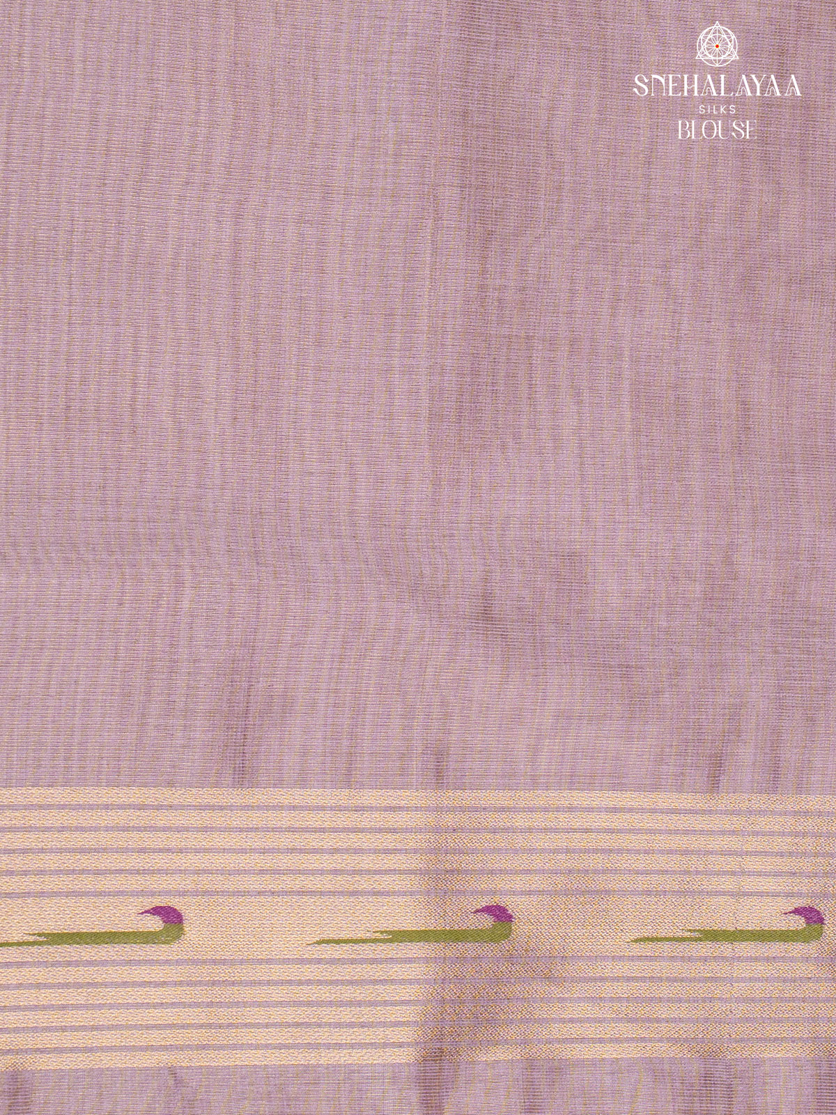 Lavender Munga Tissue Cotton Saree