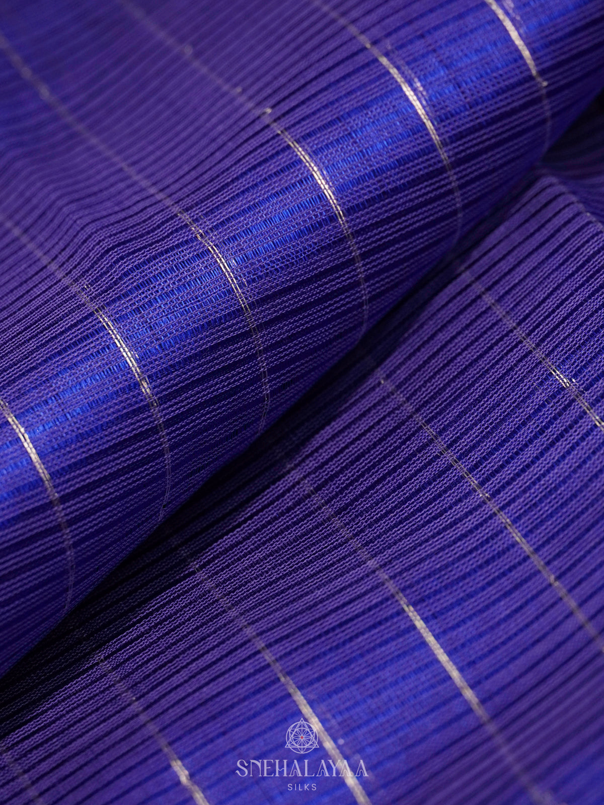 Royal Blue Mangalagiri Silk Cotton Saree