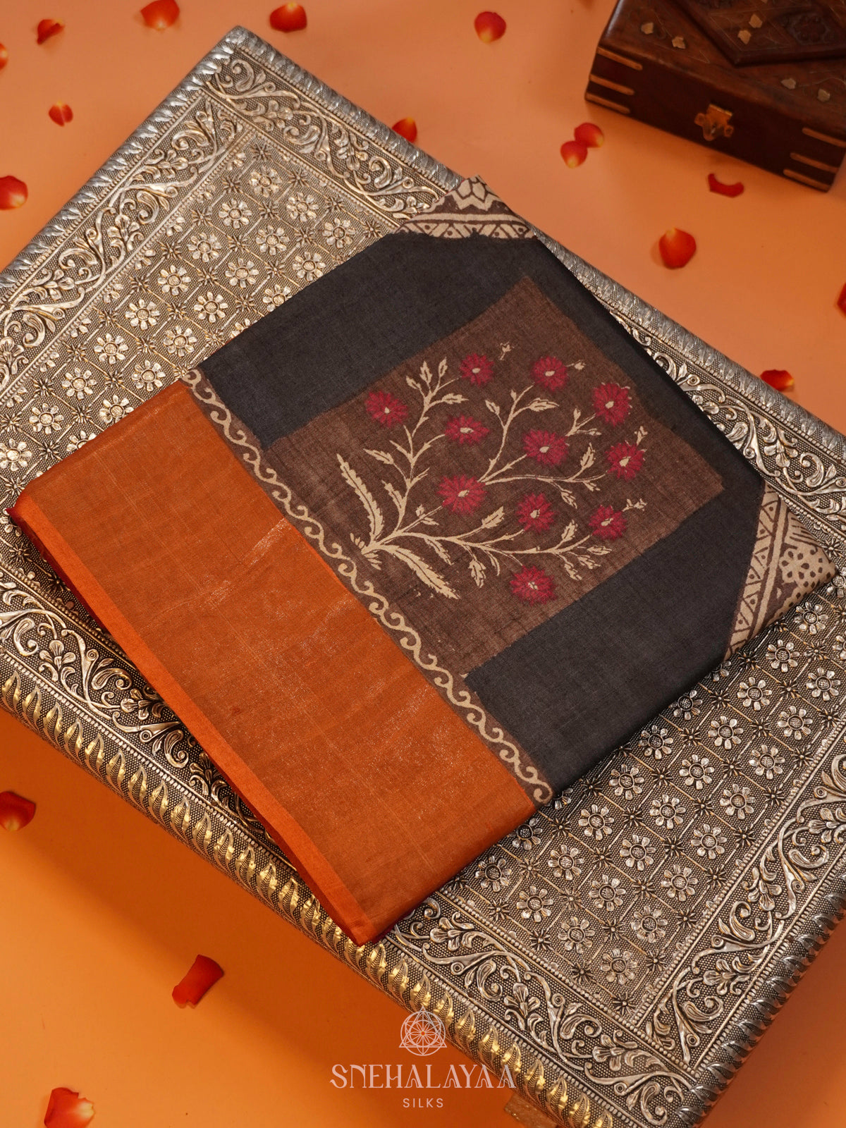 Rani Pink Tussar Saree