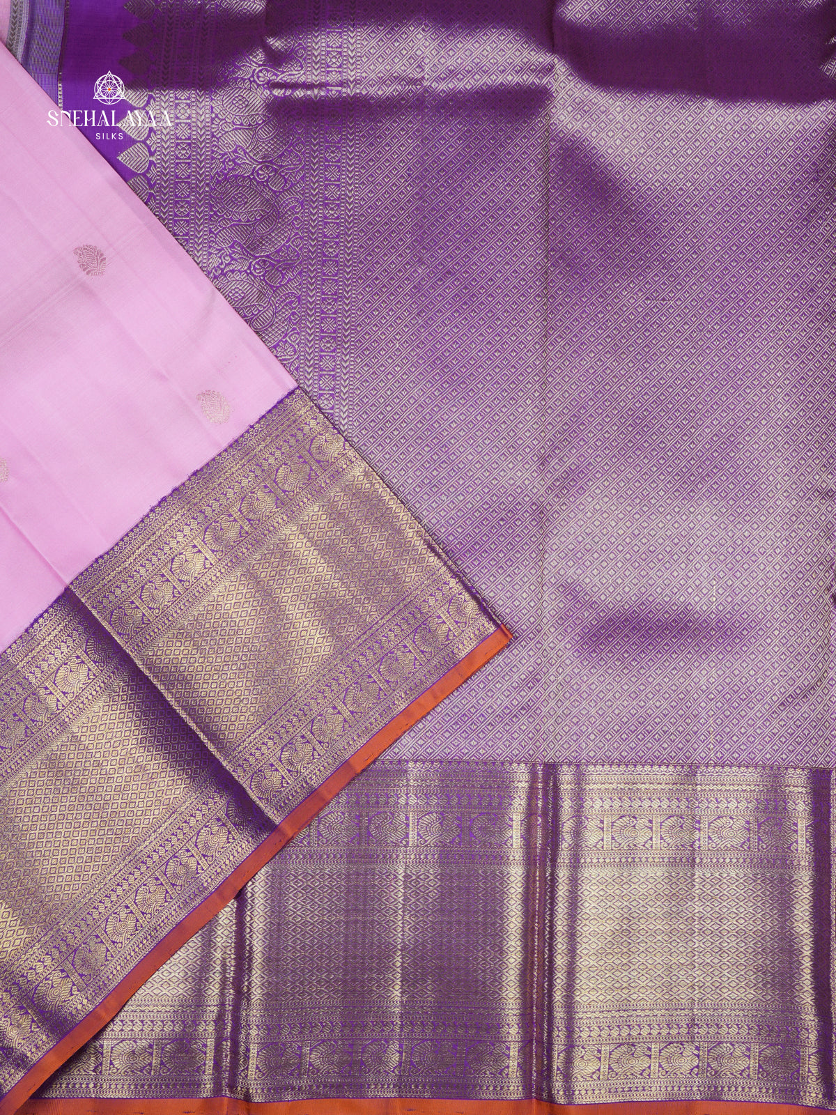 Lavender Kanjivaram Silk Saree