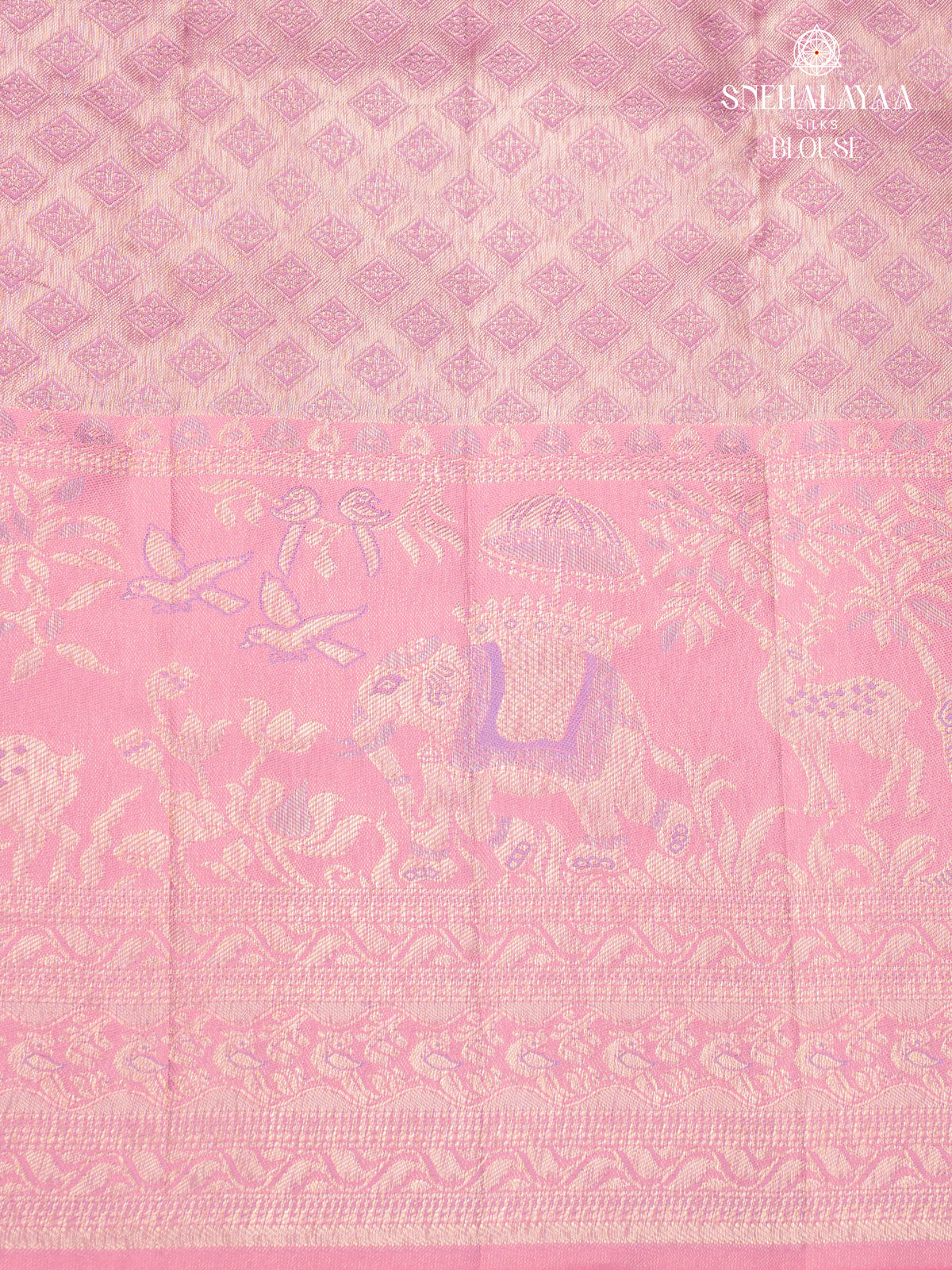 Lavender Kanjivaram Silk Saree