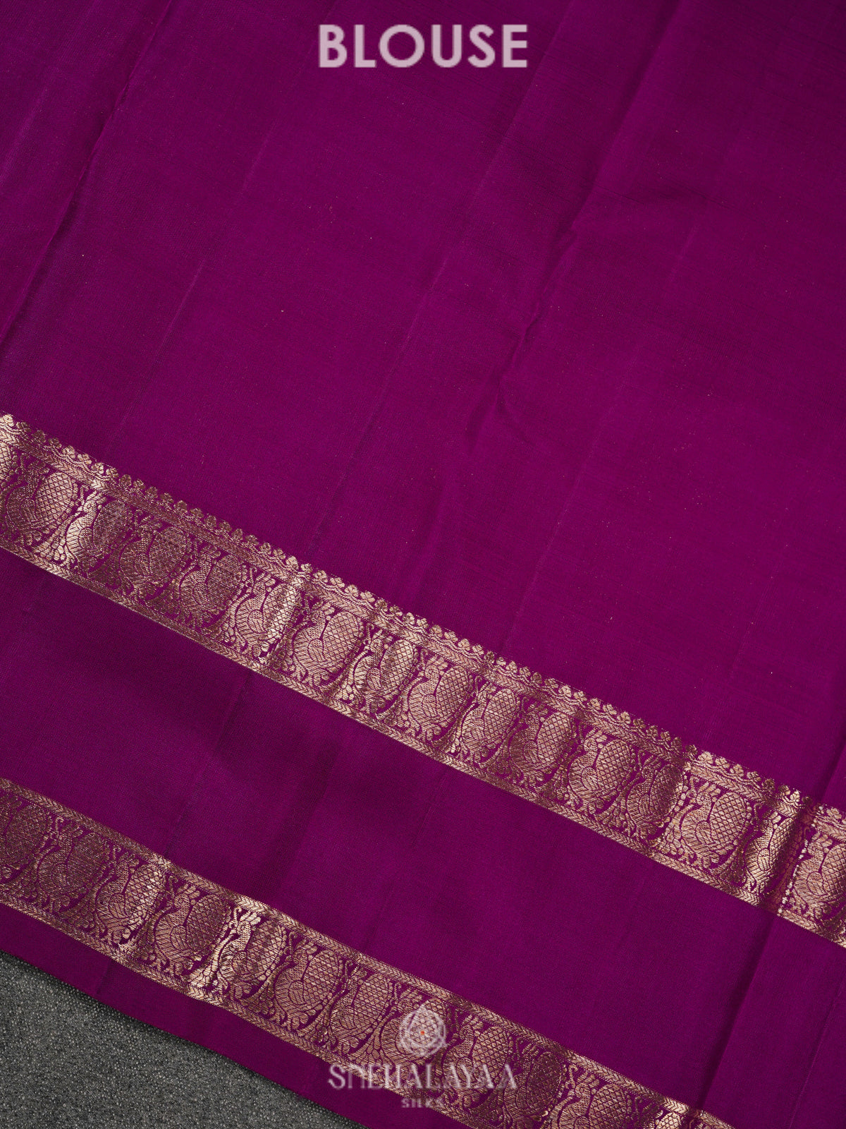 Magenta Kanjivaram Silk Saree