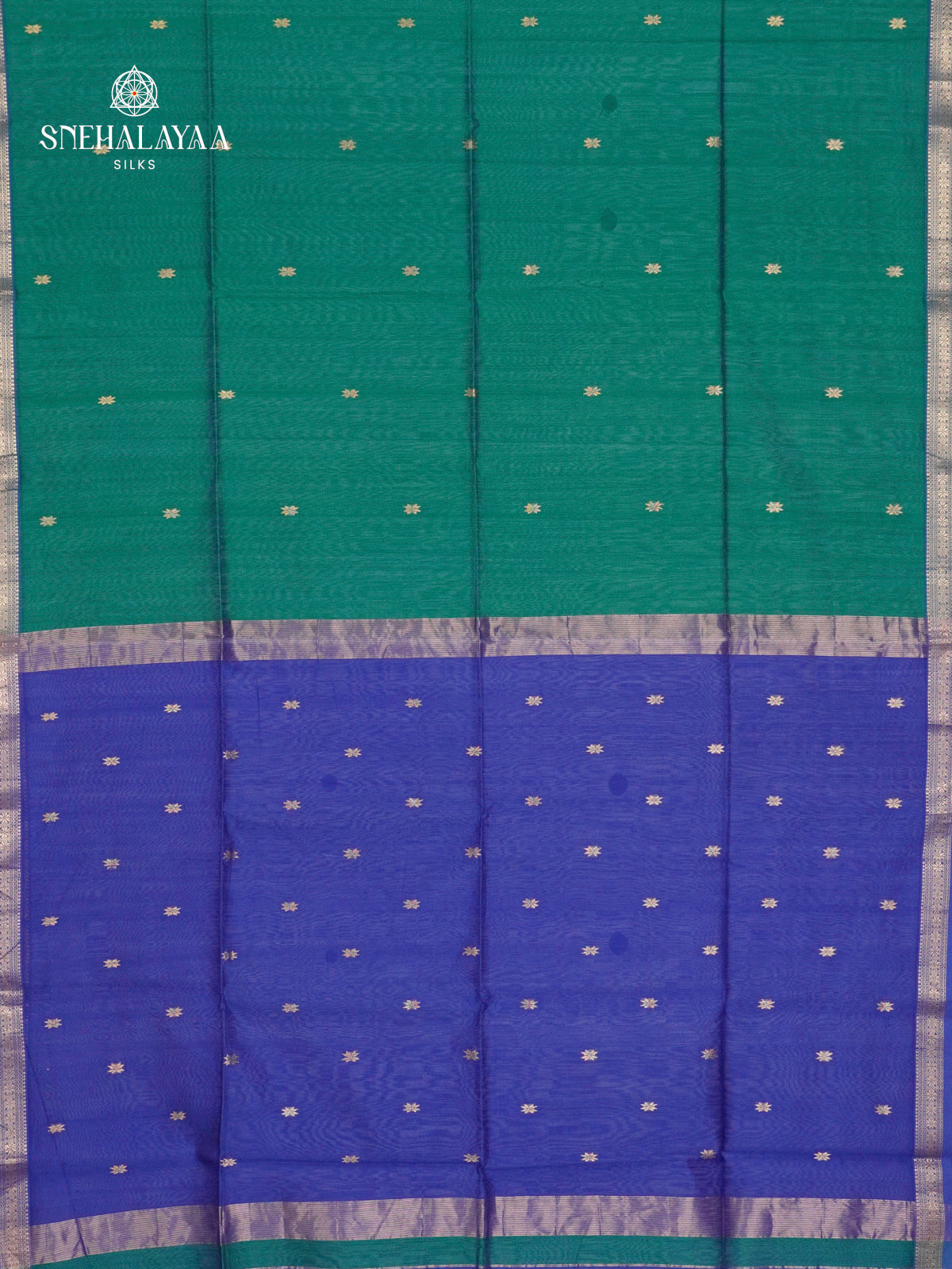 Green Maheshwari Silk Cotton Saree