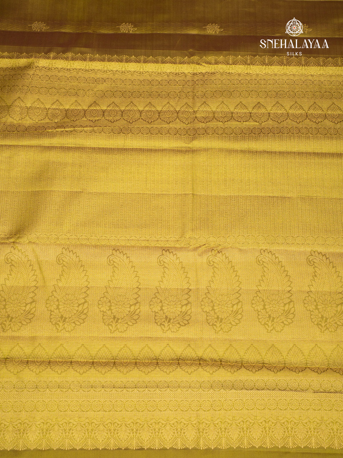 Chartreuse Green Kanjivaram Silk Saree