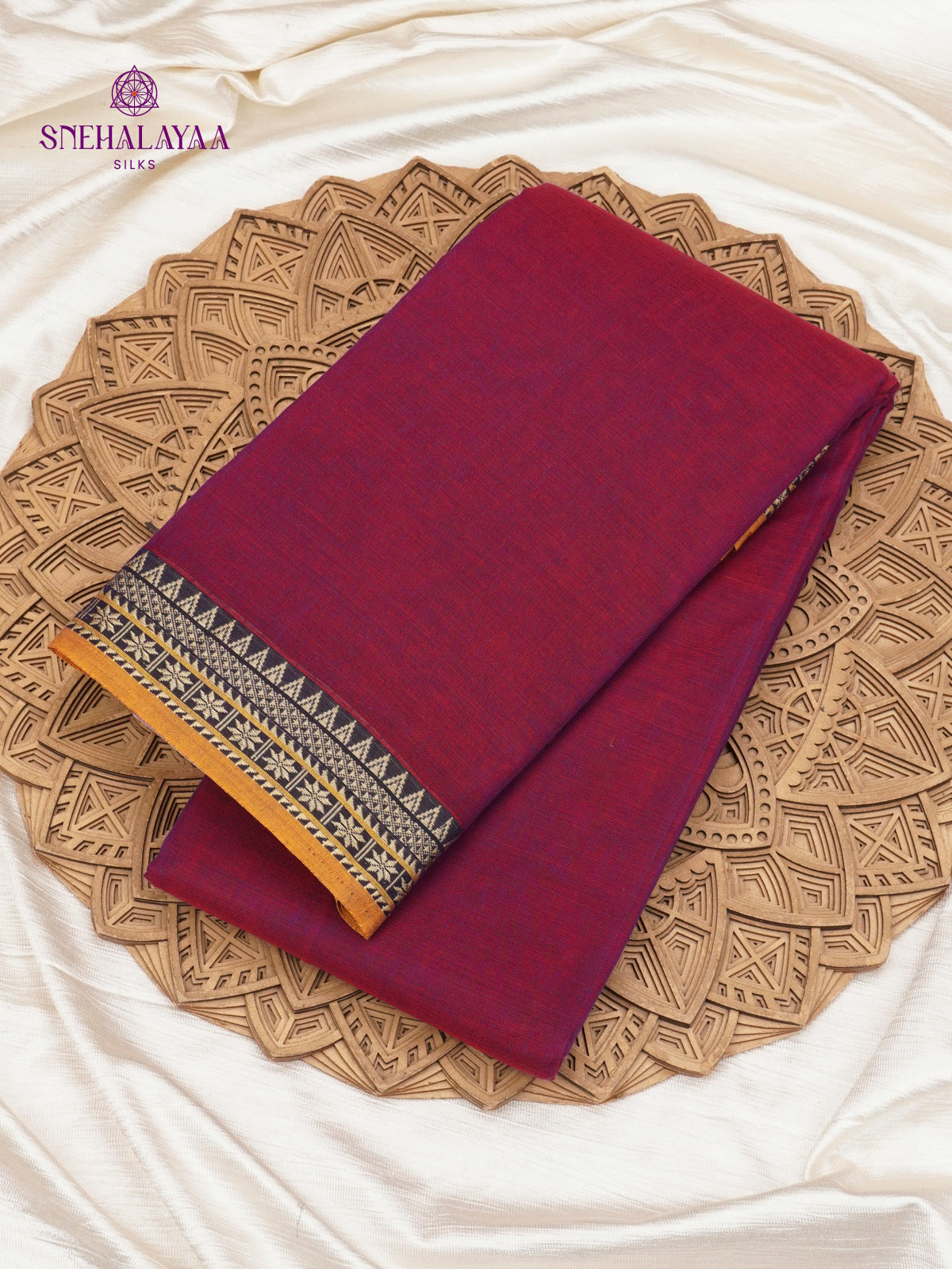 Magenta Narayanpet Cotton Saree