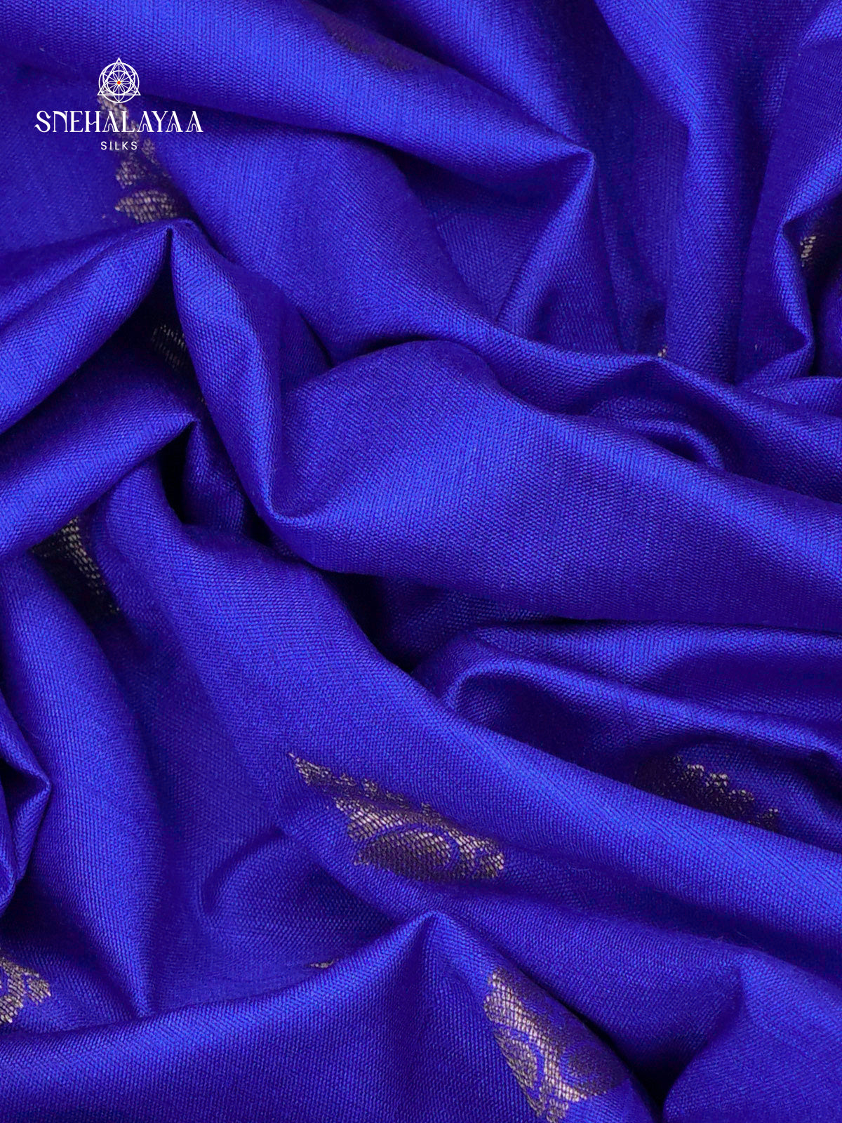 Royal Blue Banaras Dola Silk Saree
