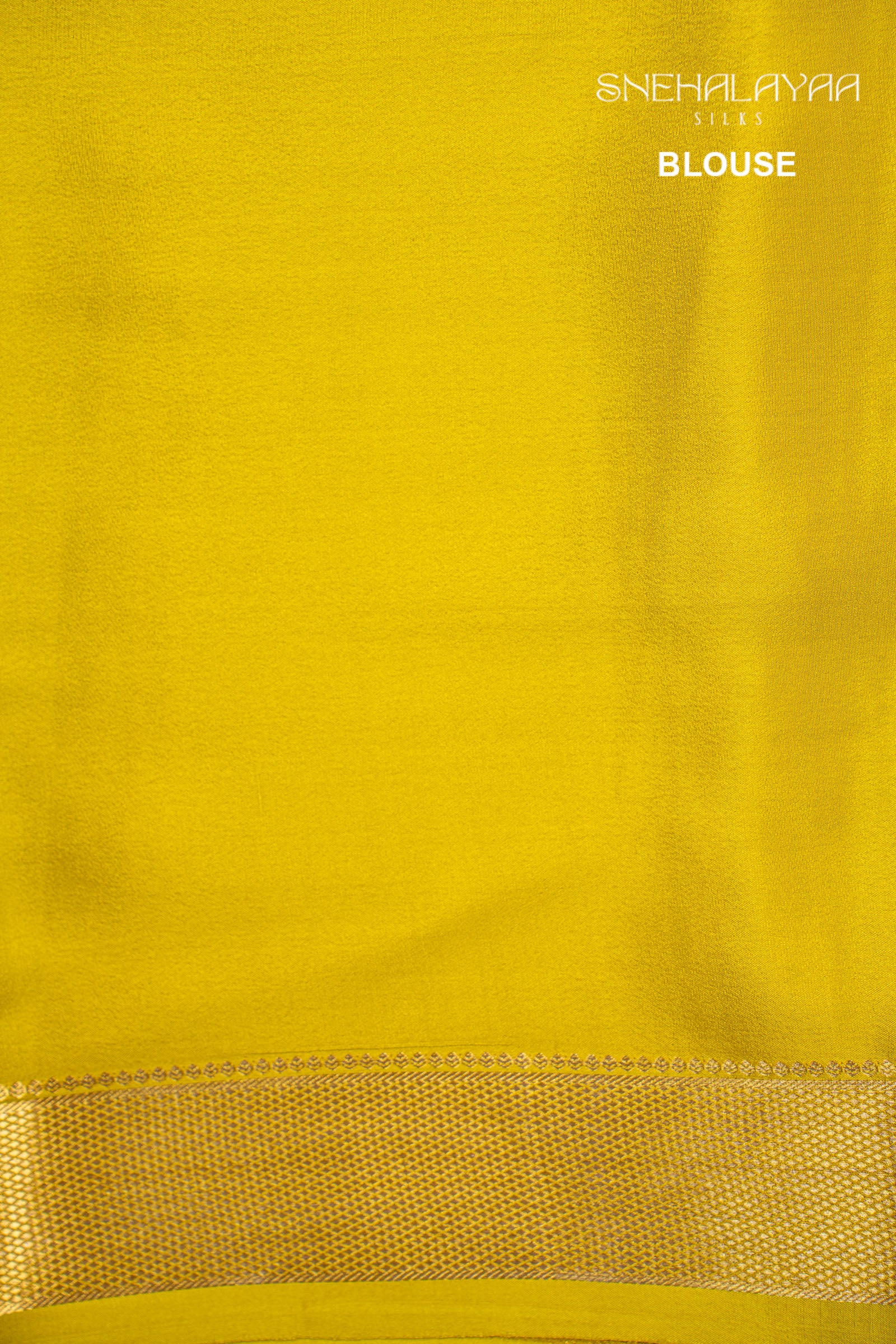 Yellow Mysore Crepe Silk Saree