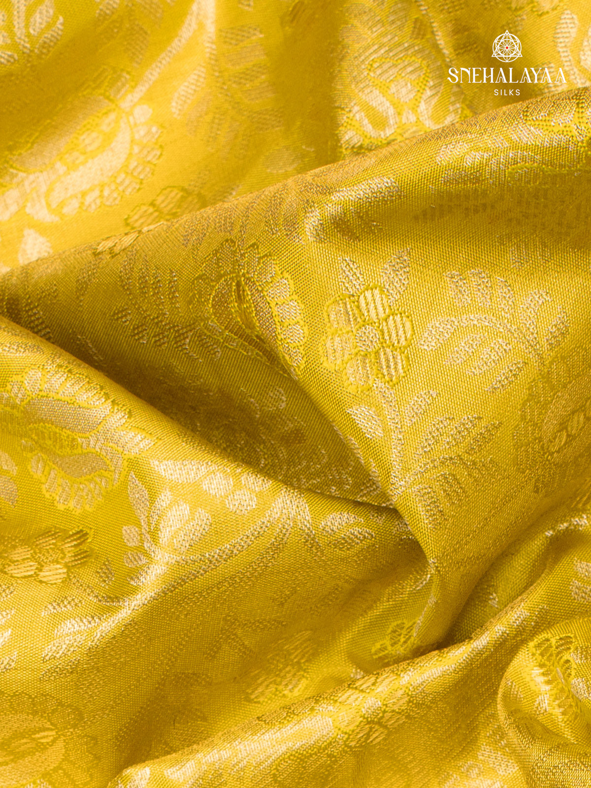 Yellow Kanjivaram Silk Saree