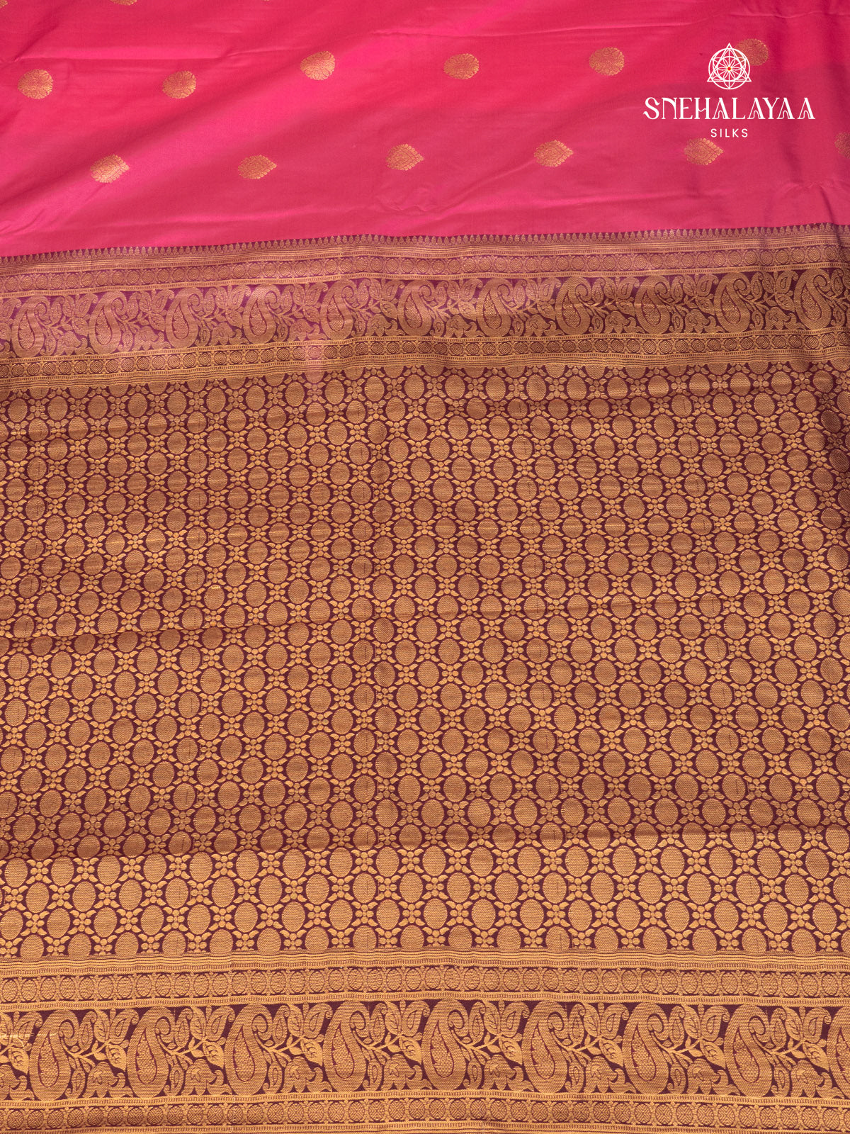 Pink Gadwal Silk Saree