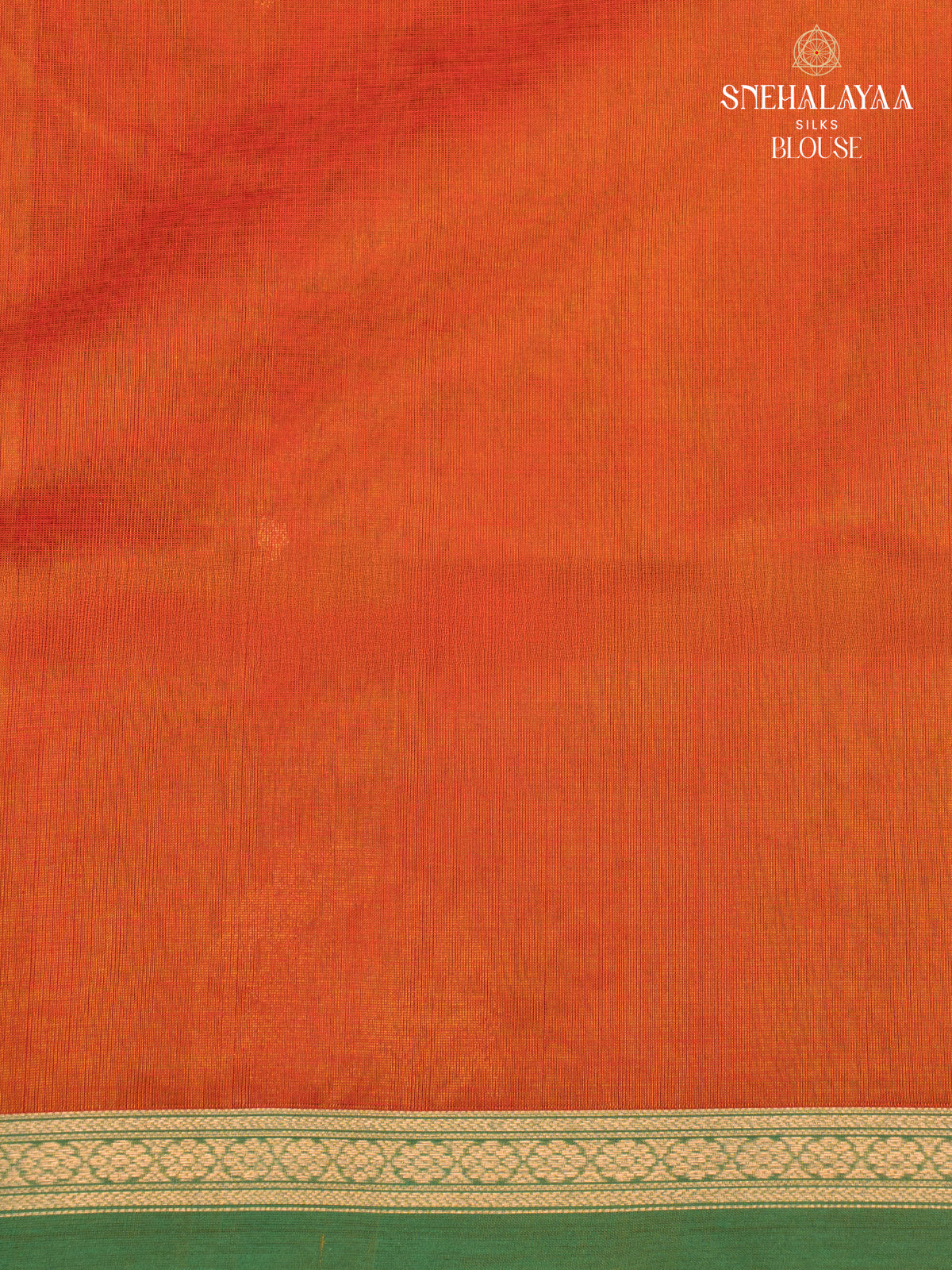 Orange Kanchi Silk Cotton Saree