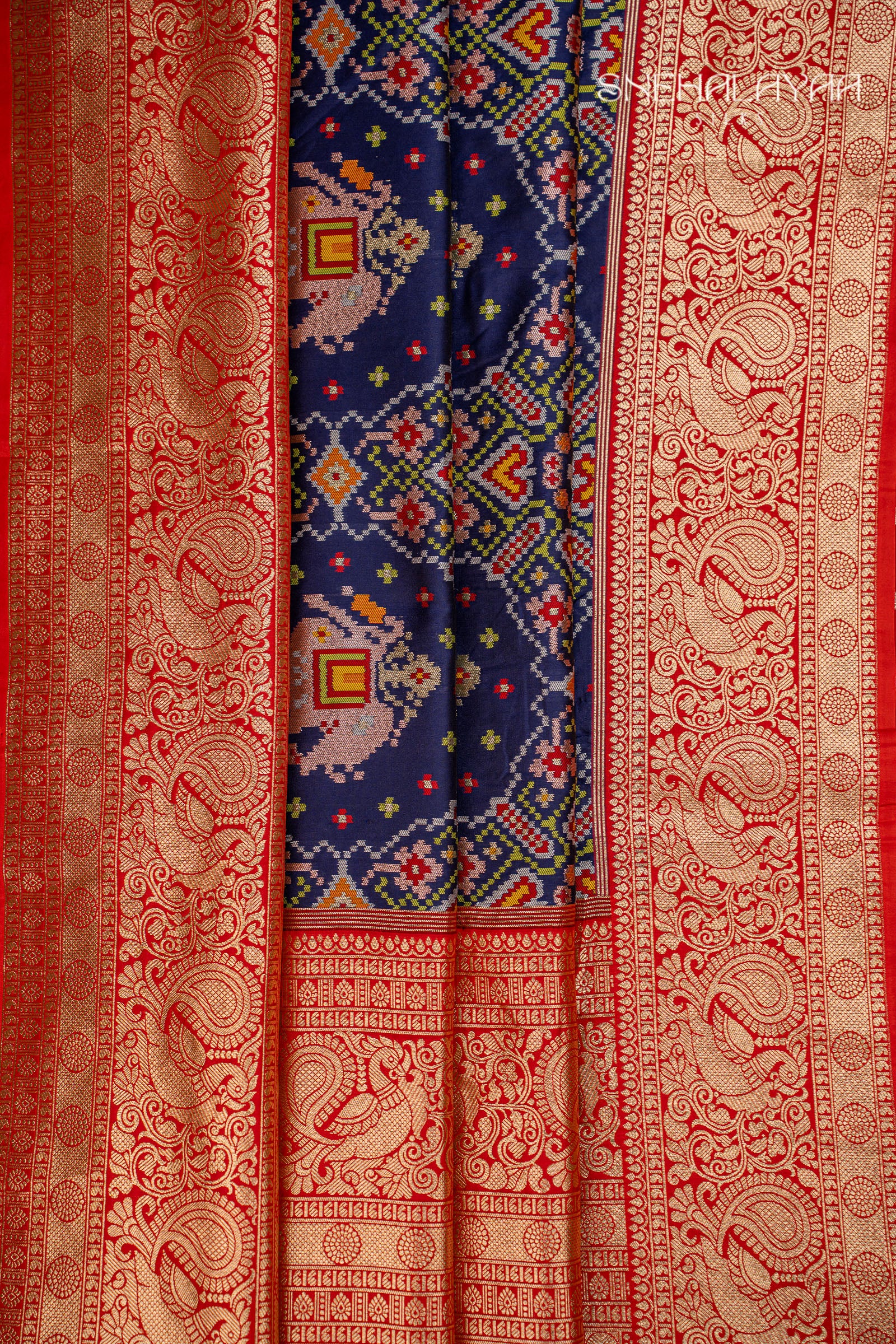 Blue Banaras Patola Silk Saree