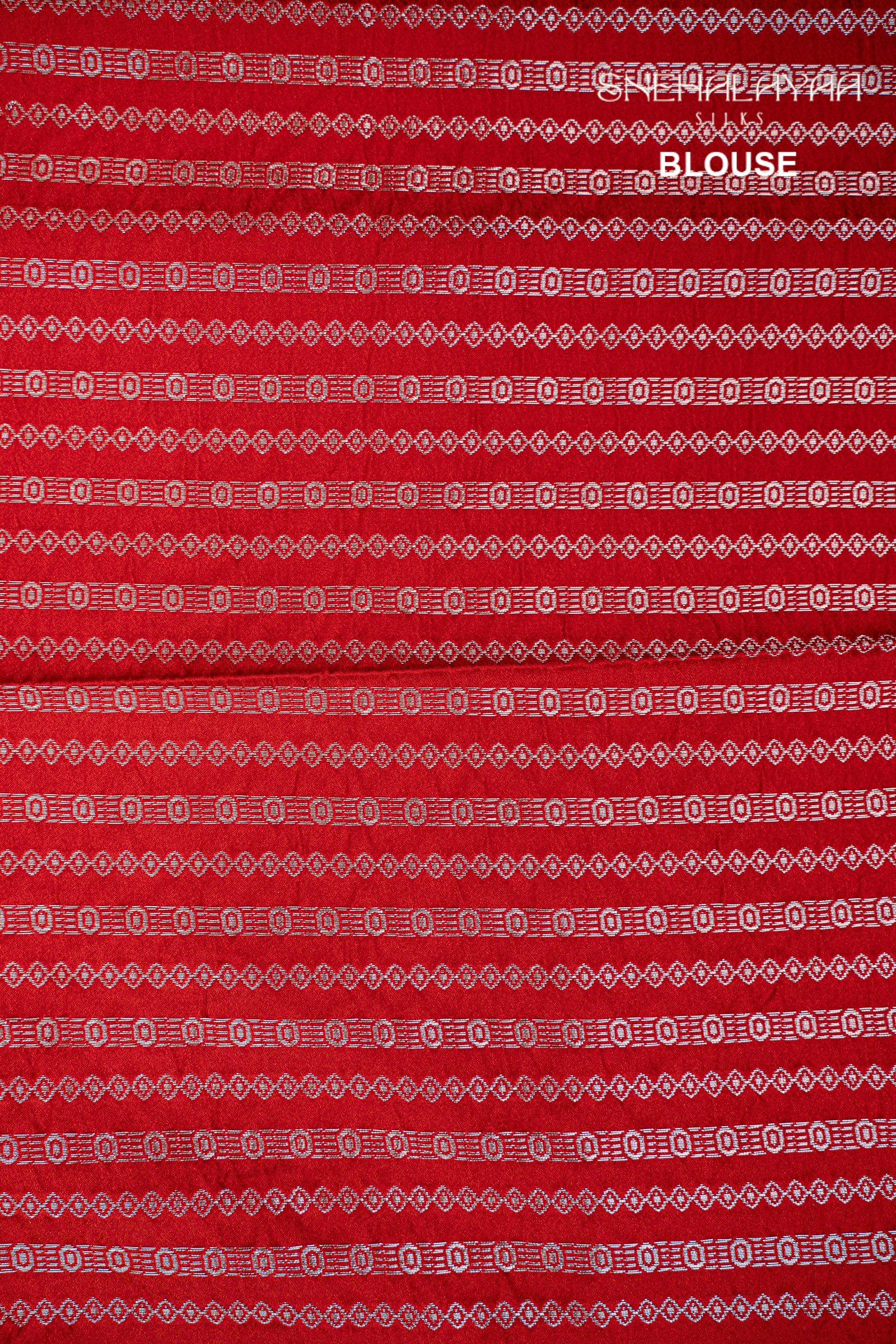 Red Satin Banaras Silk Saree