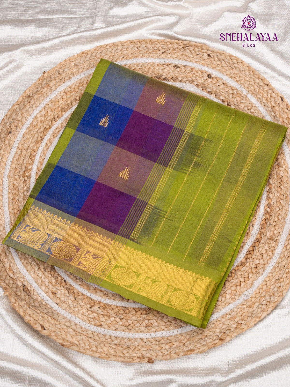 Multi Colour Kanchi Silk Cotton Saree