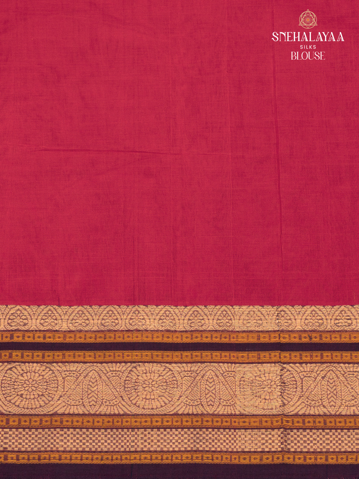 Red Kanchi Cotton Saree
