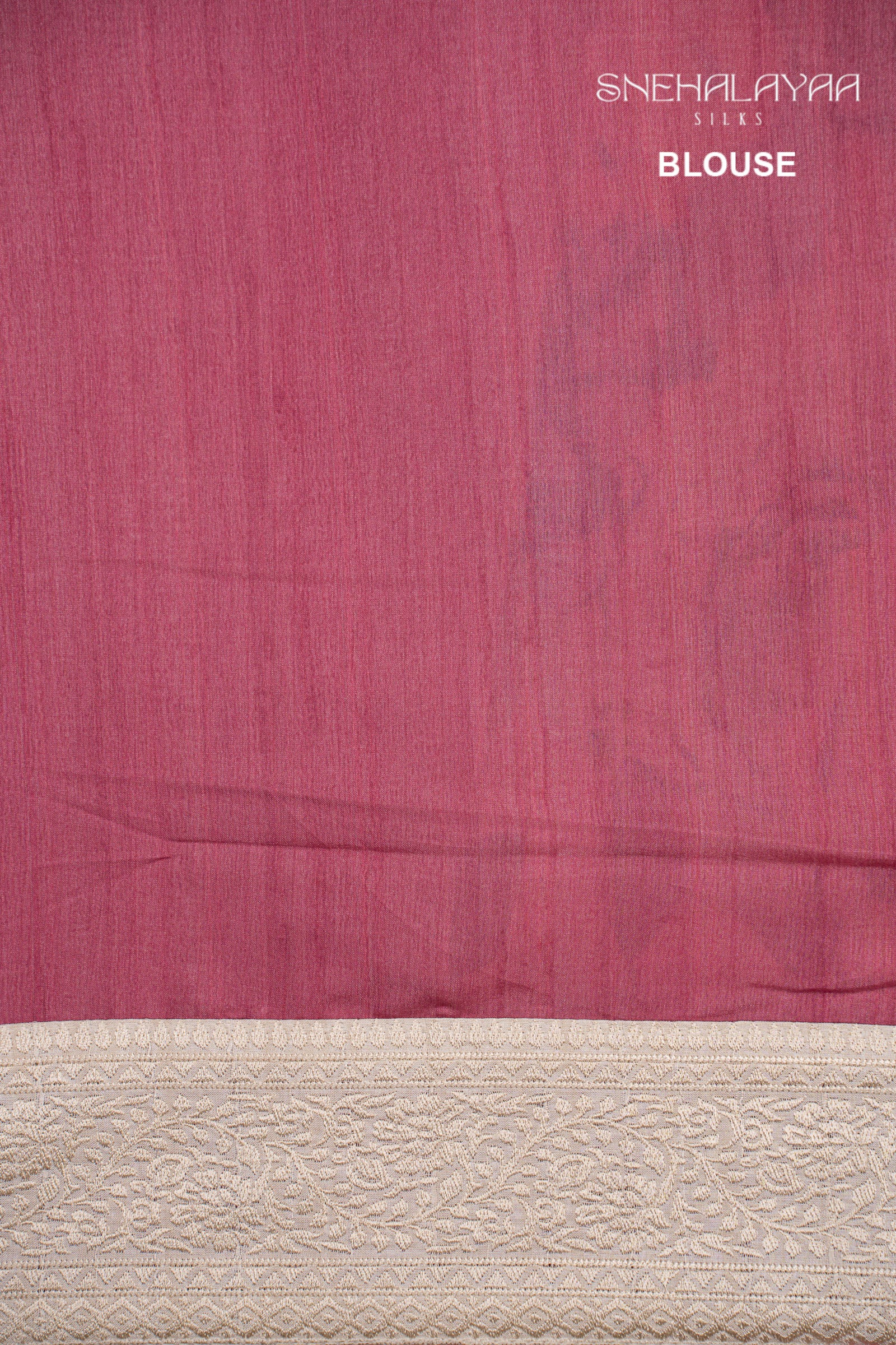 Punch Pink Semi Tussar Saree