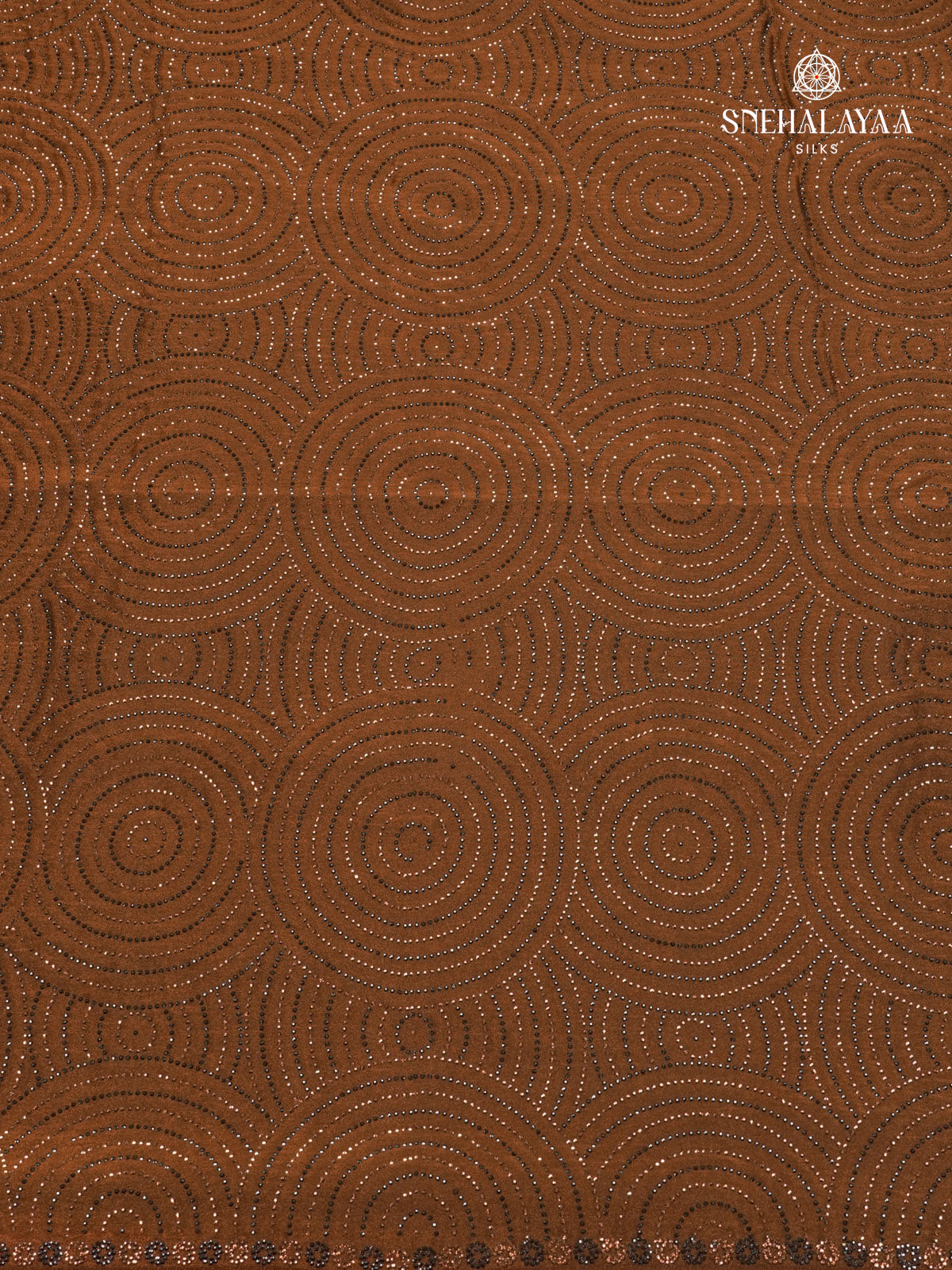 Brown Designer Saree