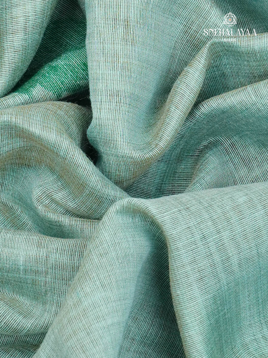 Sky Blue Munga Cotton Saree