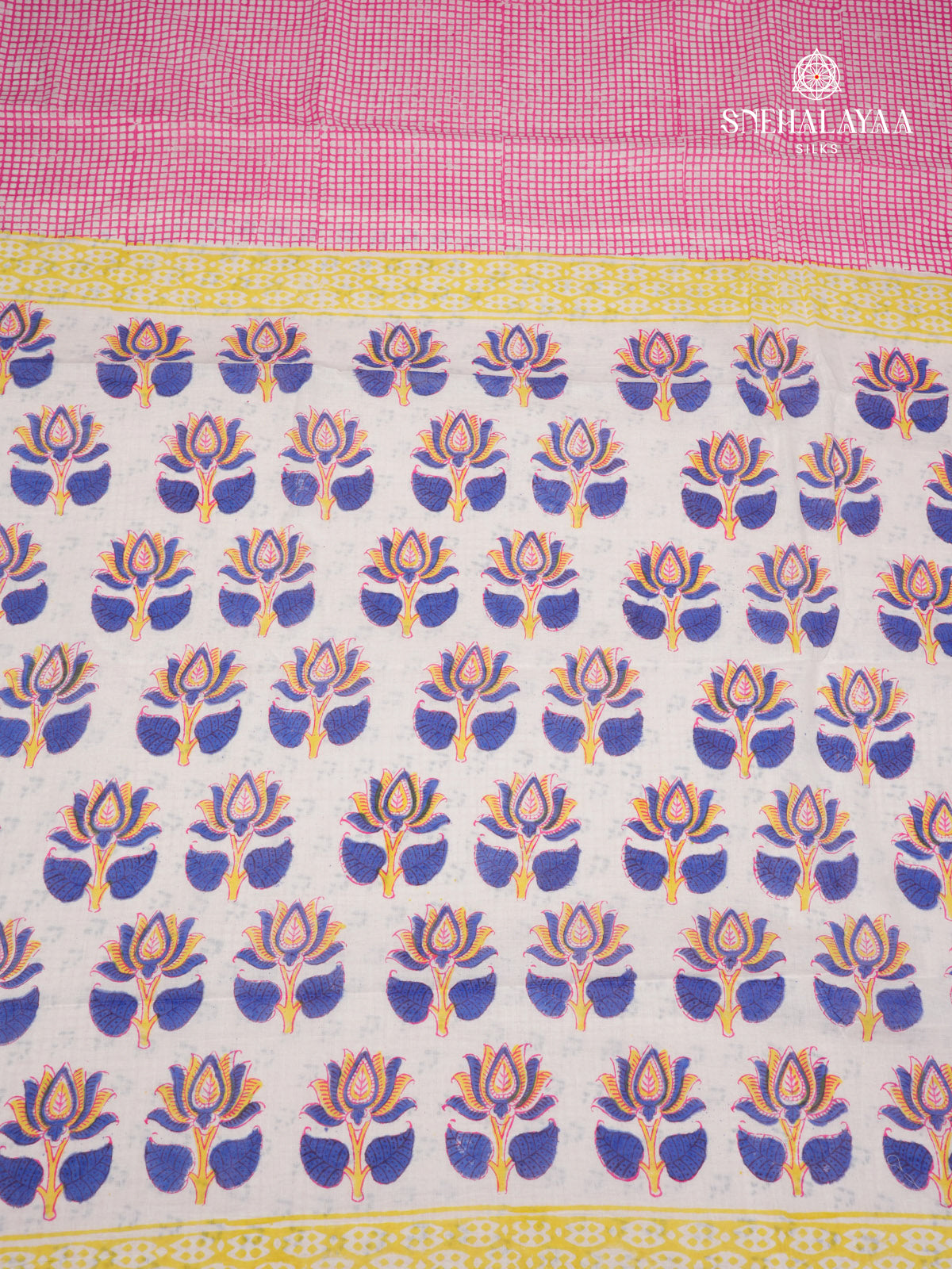 Pink Jaipur Cotton Saree